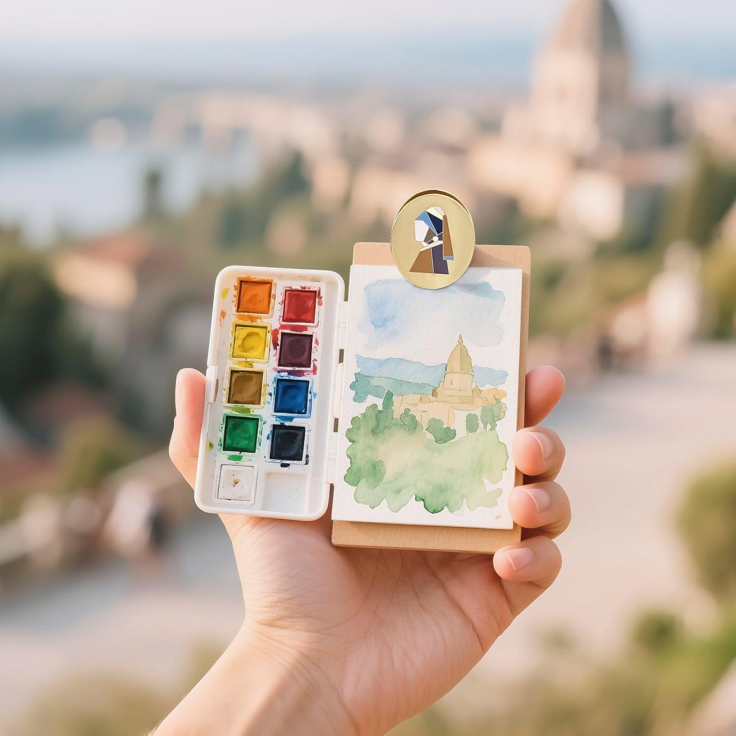 Clip de Metal Vintage AVECMOI para Diarios y Cuadernos 4.1x4.6cm