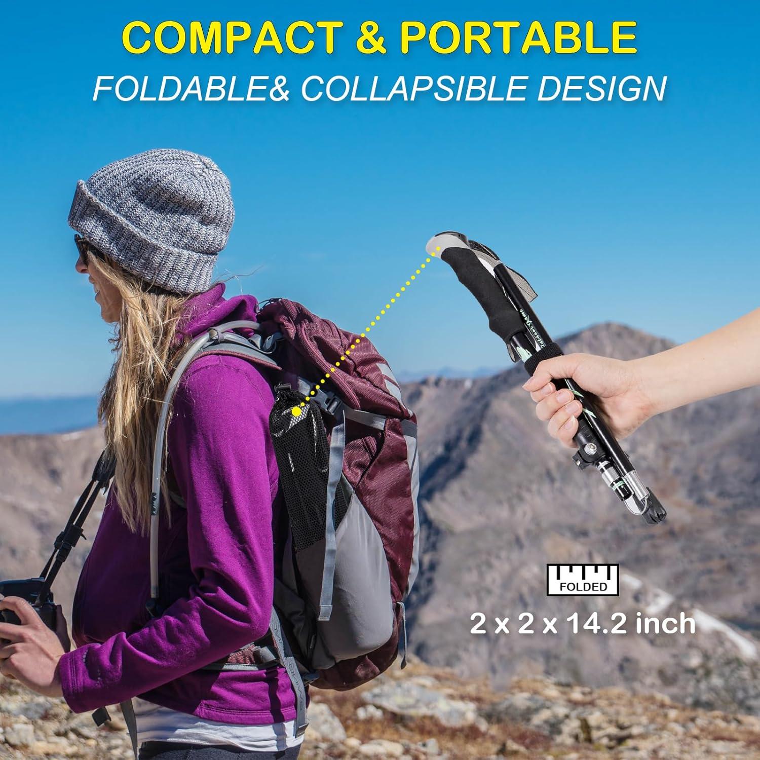 Bastones de Senderismo Ajustables DecorSea - Aluminio Plegables 134.62 cm