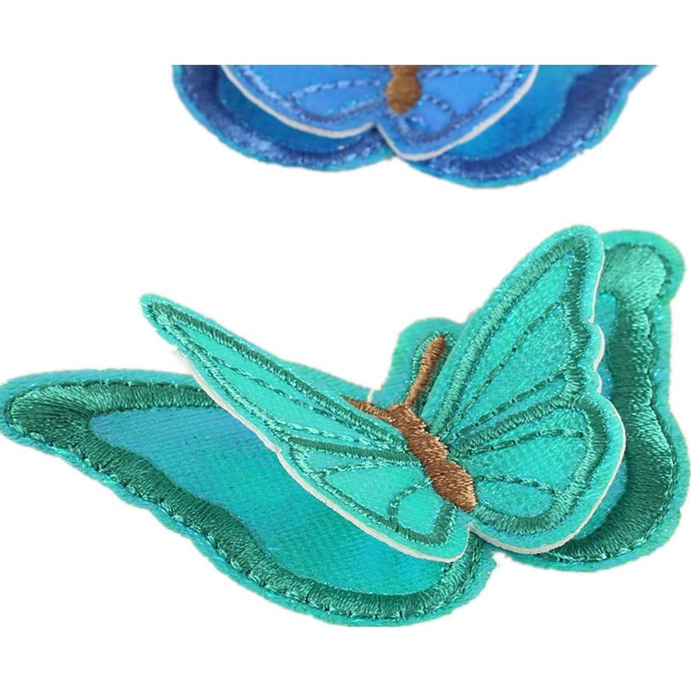 12 Parches Bordados Mariposa 3D Zhiheng - Decoración Ropa