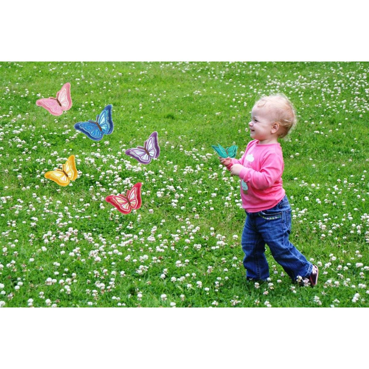 12 Parches Bordados Mariposa 3D Zhiheng - Decoración Ropa