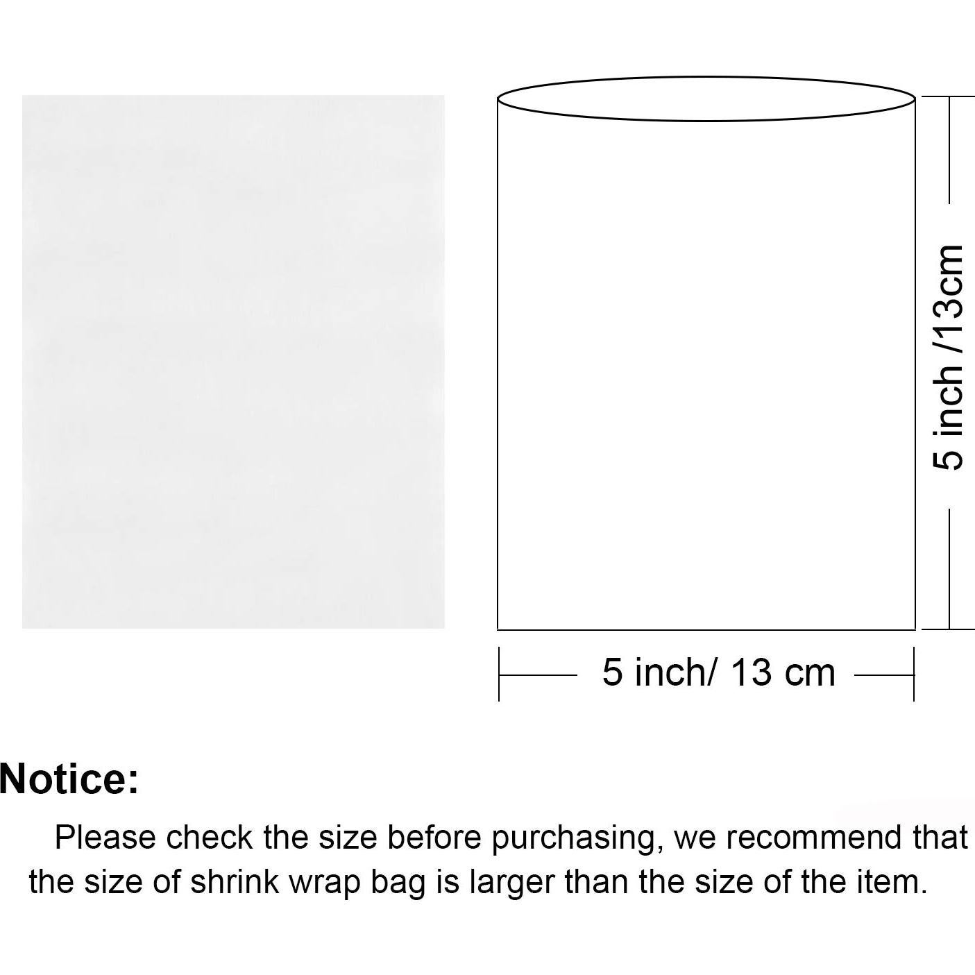 Bolsas de Envoltura Retráctil PVC Morepack 200 Piezas 12.7x12.7 cm