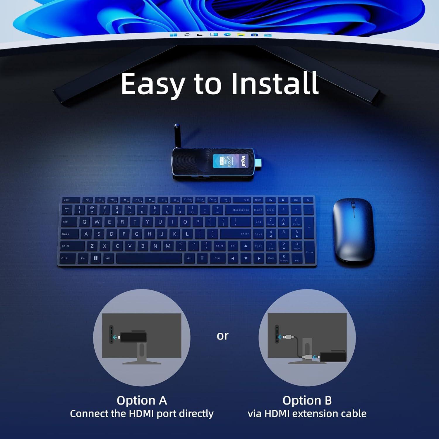 Mini PC Stick MeLE PCG02 Celeron N4000 4GB 128GB 4K HDMI