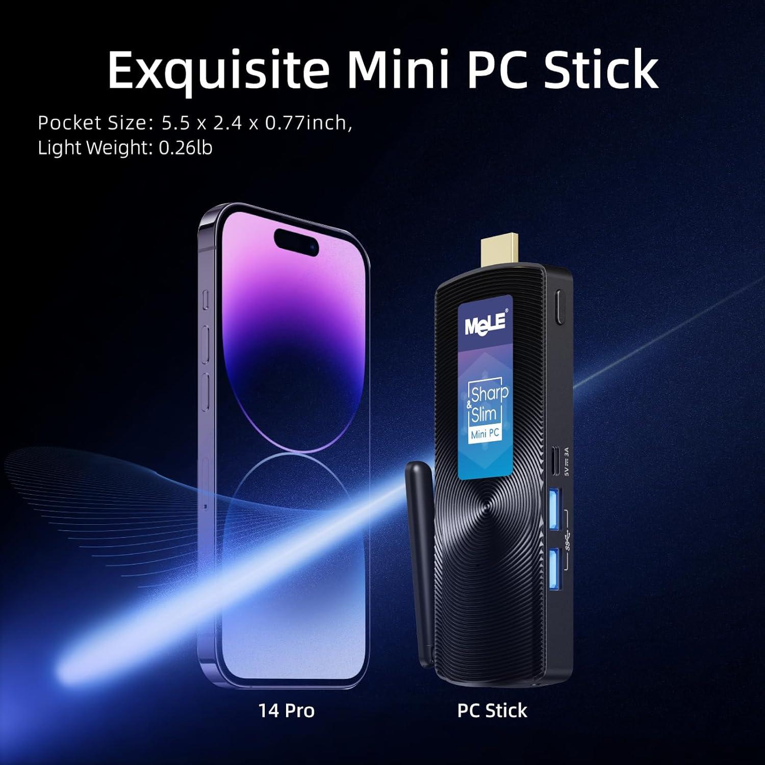 Mini PC Stick MeLE PCG02 Celeron N4000 4GB 128GB 4K HDMI