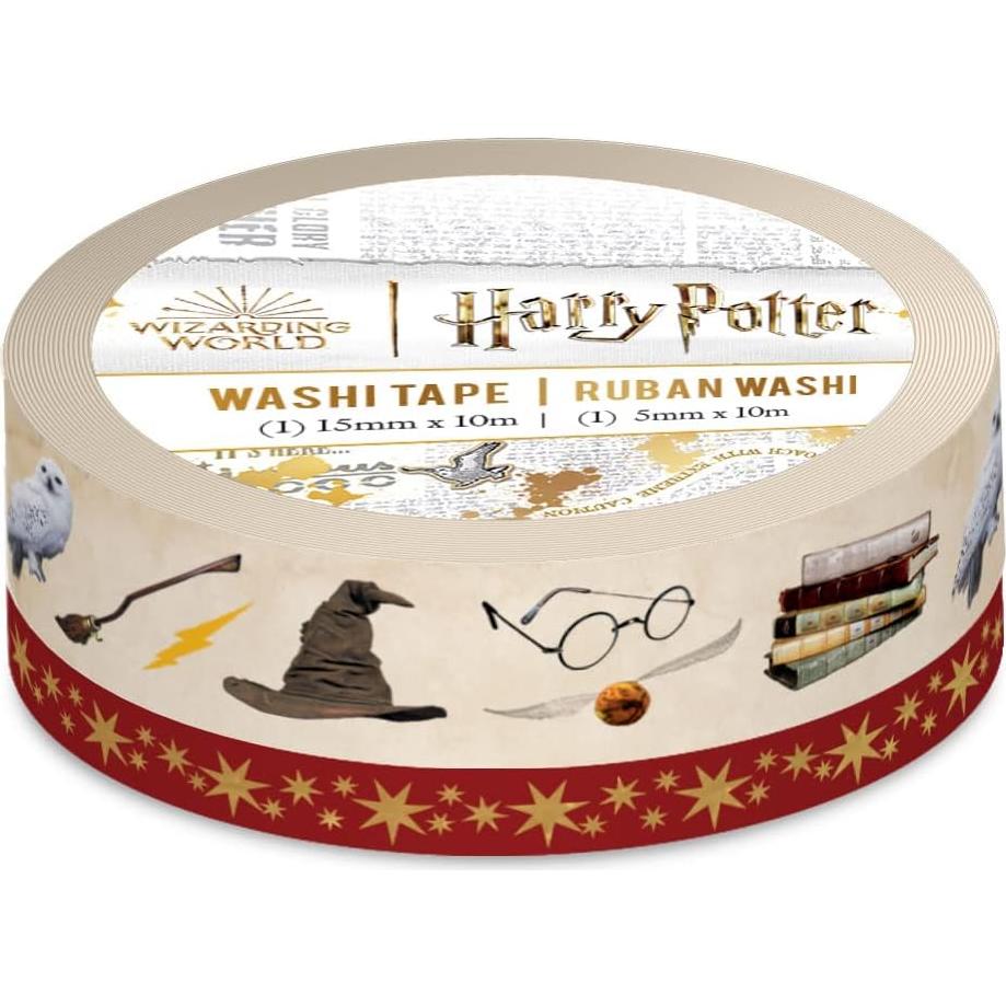 Conjunto de 2 rollos de cinta washi Paper House 10 m metálica