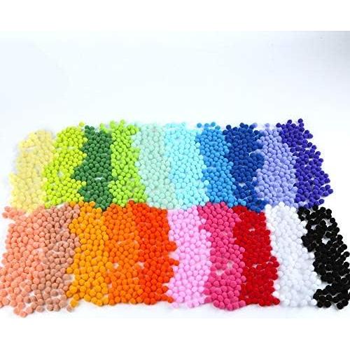 Pompones Multicolores Caydo 1200 Piezas 1cm para Manualidades