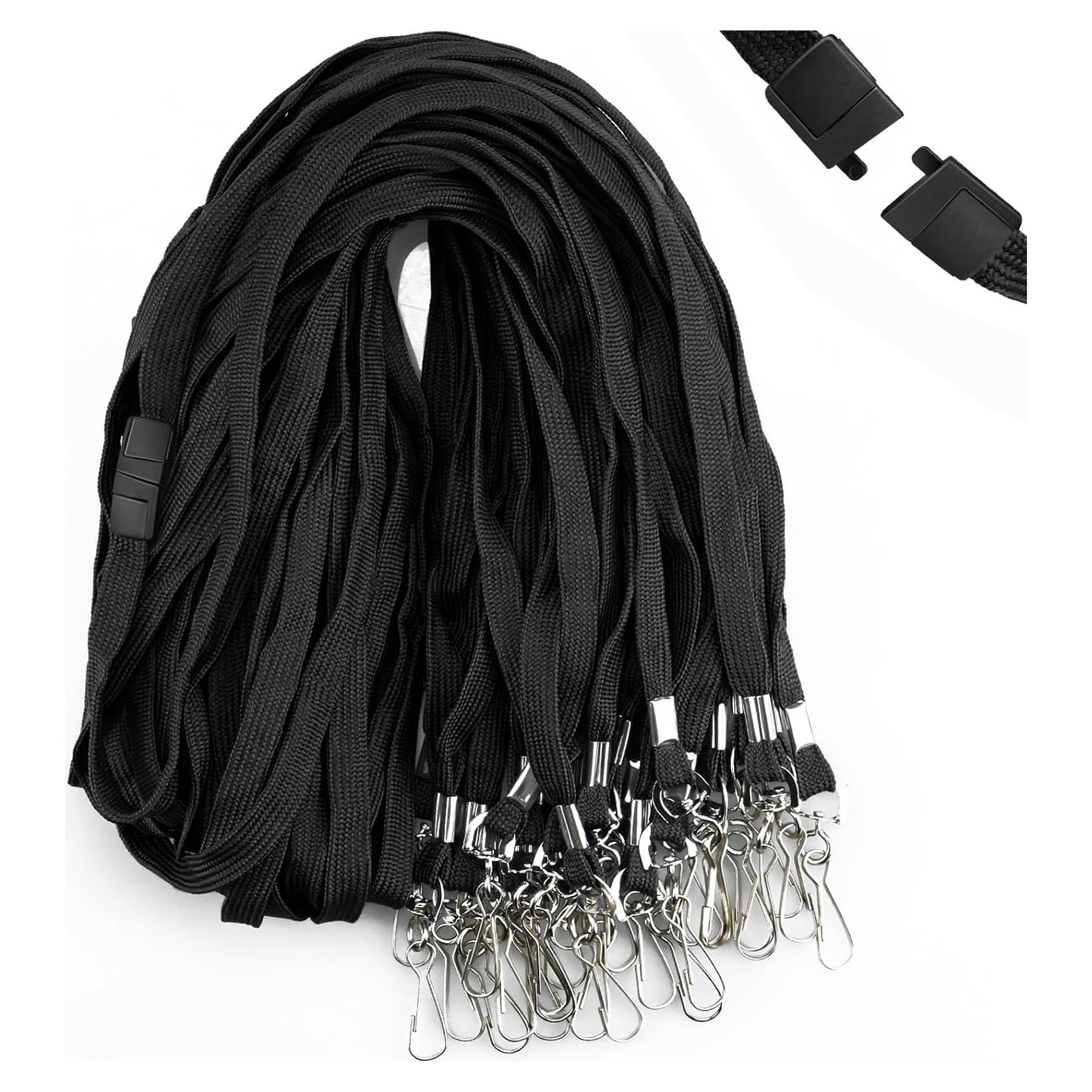 Paquete de 30 cintas de seguridad Orcielo negras con gancho