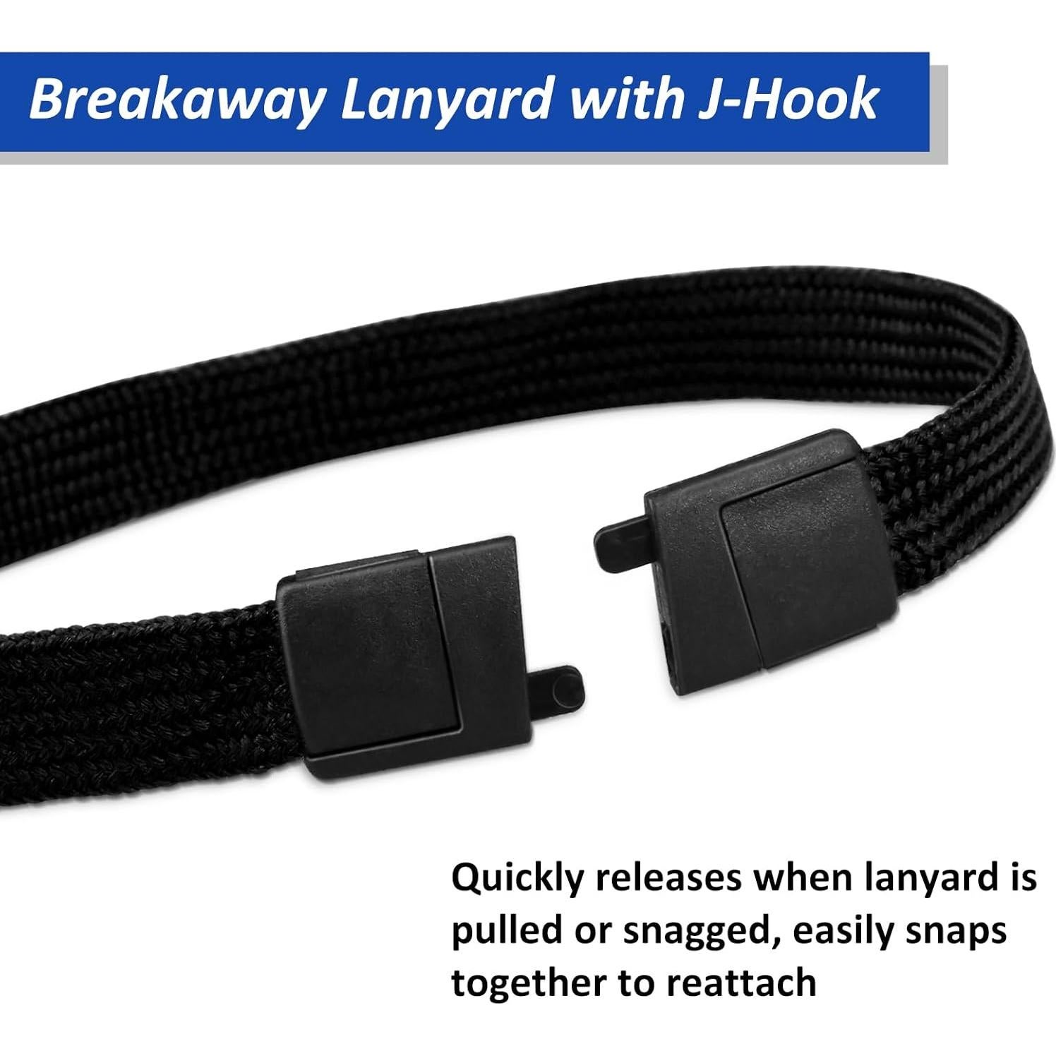 Paquete de 30 cintas de seguridad Orcielo negras con gancho