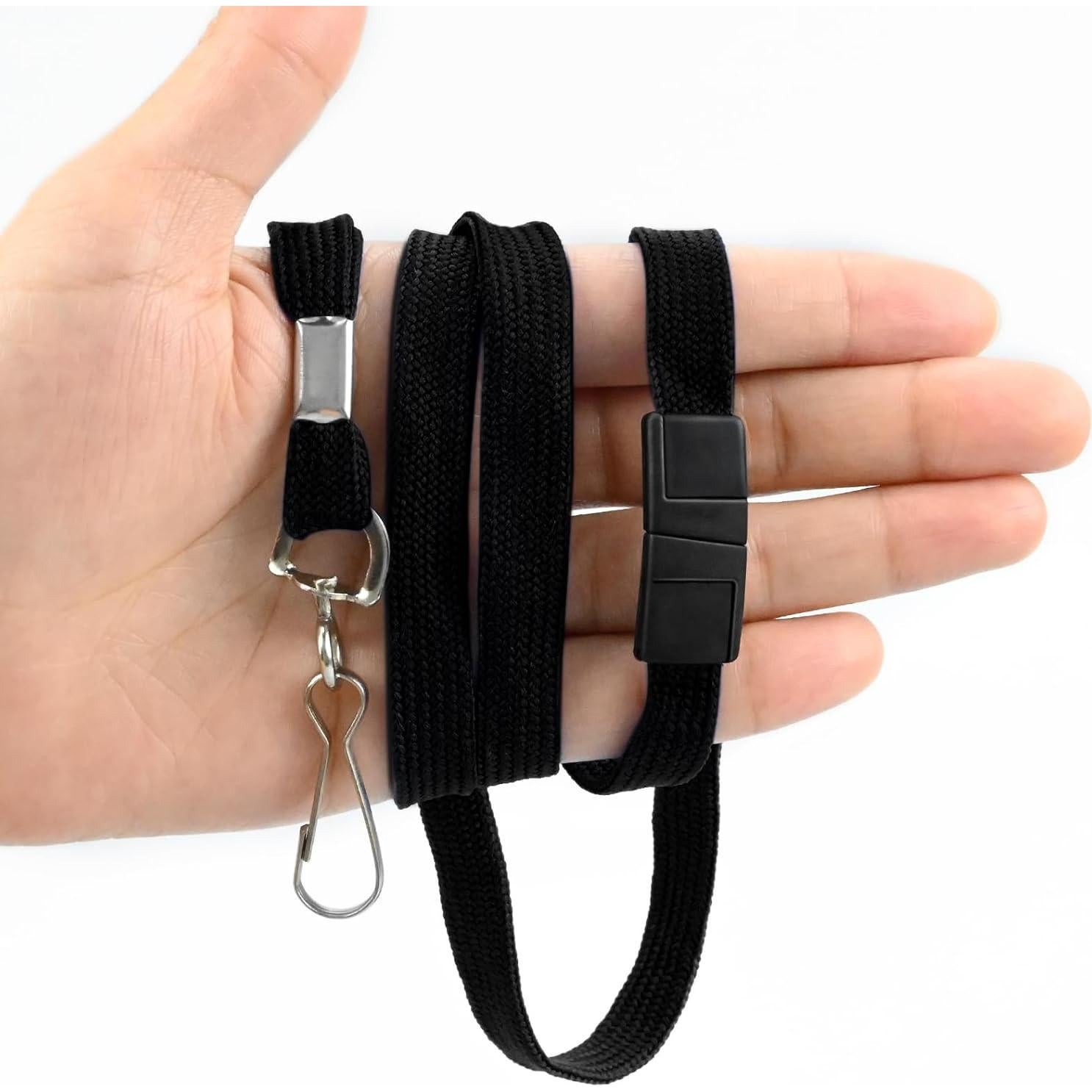 Paquete de 30 cintas de seguridad Orcielo negras con gancho