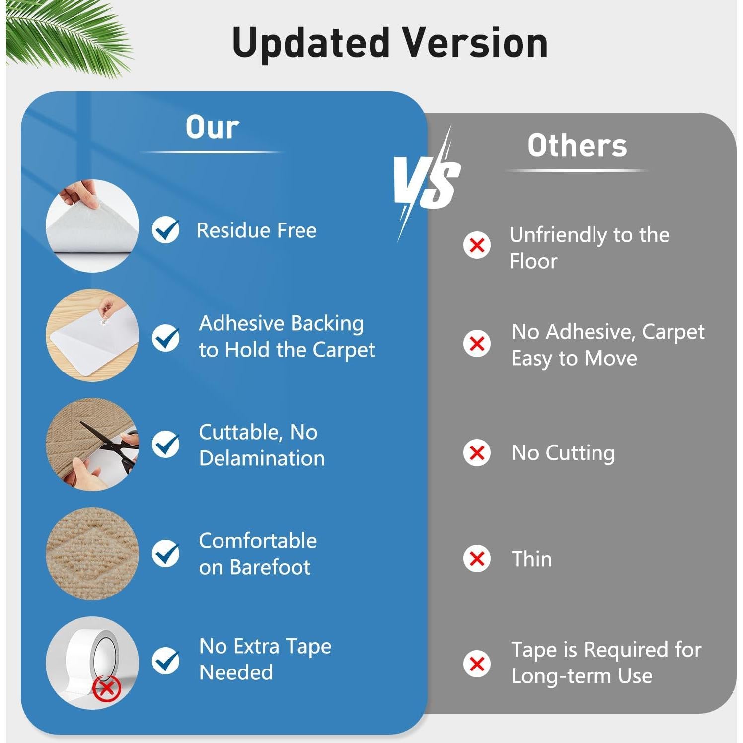 Tread Antideslizante para Escalera PATTENGO 20x76 cm Beige - Paquete de 4