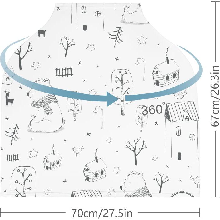 Cubierta de Lactancia Yoofoss Oso - Multiusos 360°