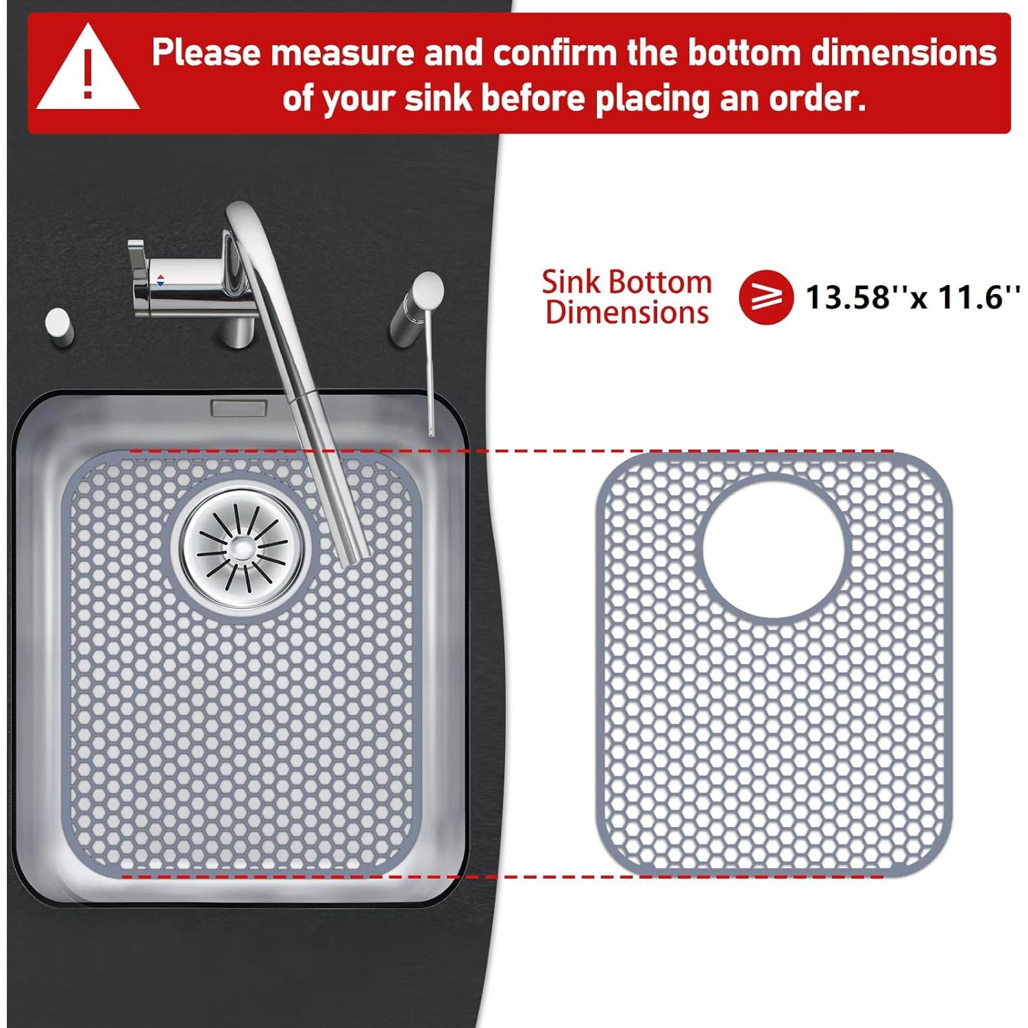 Protector de Fregadero de Silicona Bestjing 34.5x29.5cm Antideslizante
