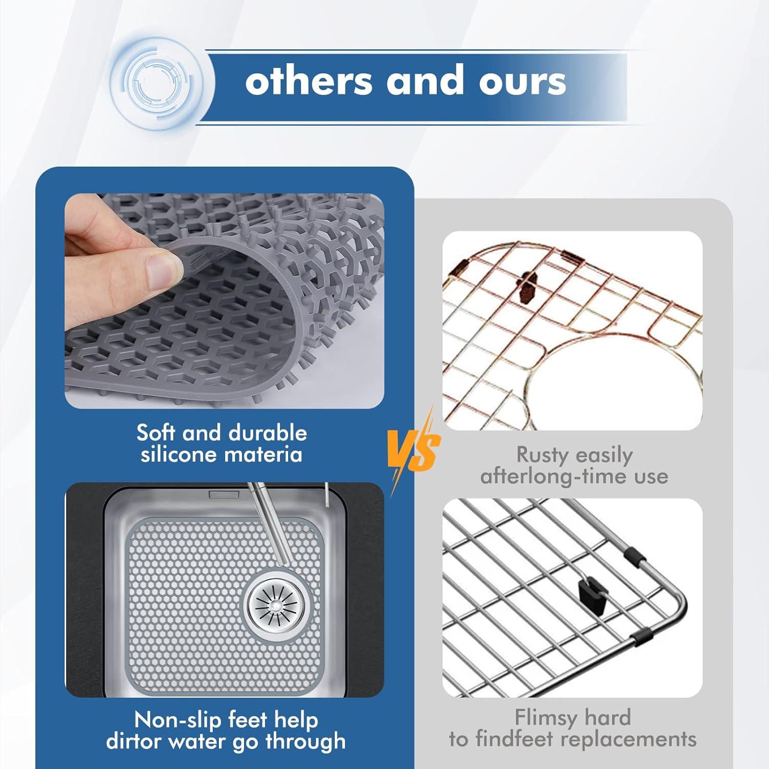 Protector de Fregadero de Silicona Bestjing 34.5x29.5cm Antideslizante