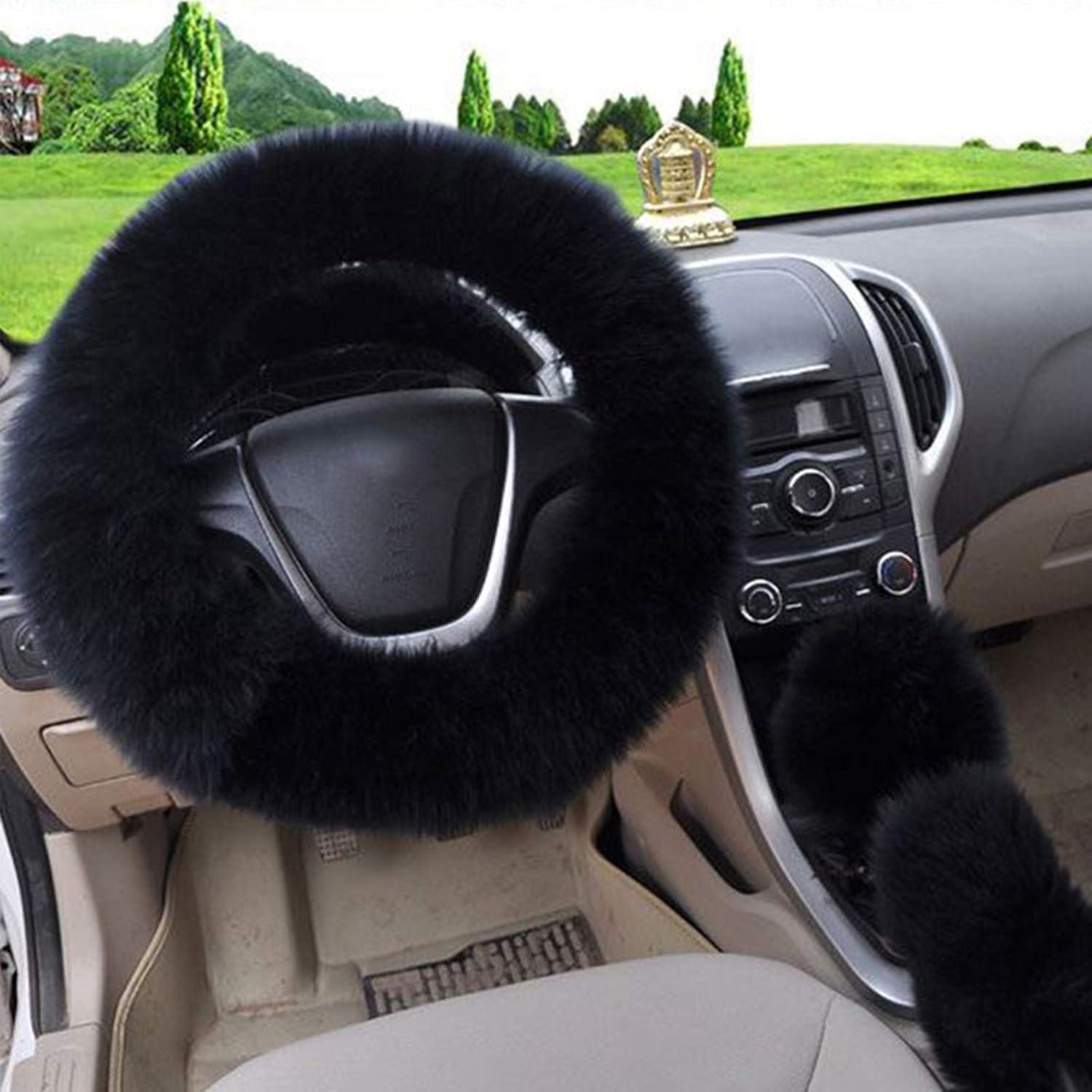 Juego de 3 Fundas para Volante y Palancas SPANICE - Negro