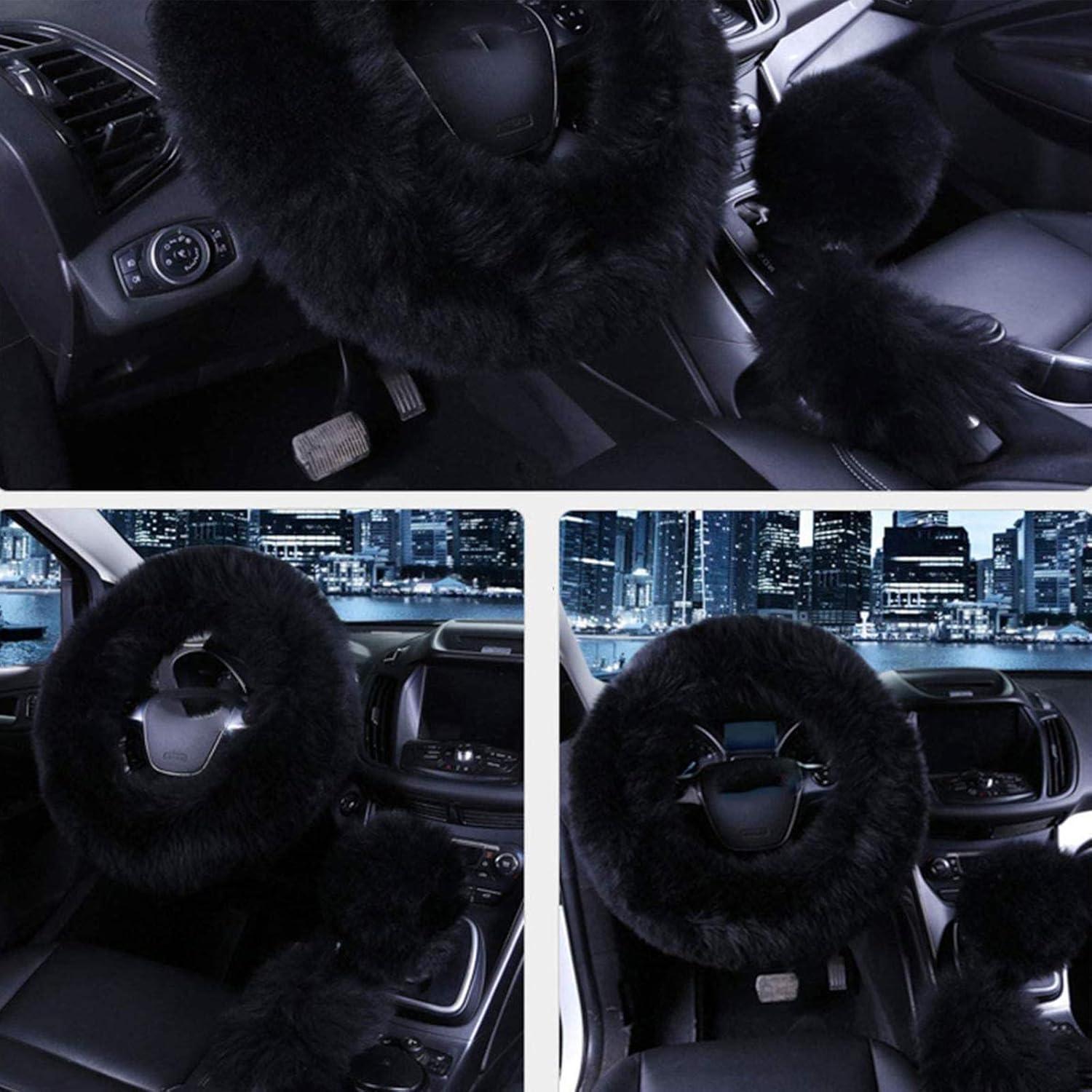 Juego de 3 Fundas para Volante y Palancas SPANICE - Negro