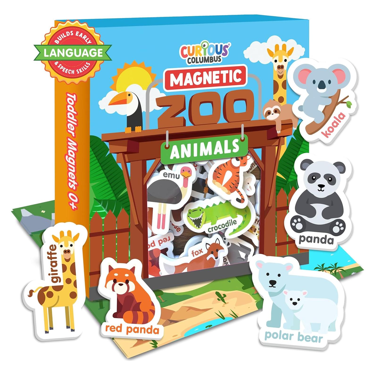 Imanes de Refrigerador Educativos Curious Columbus - Animales
