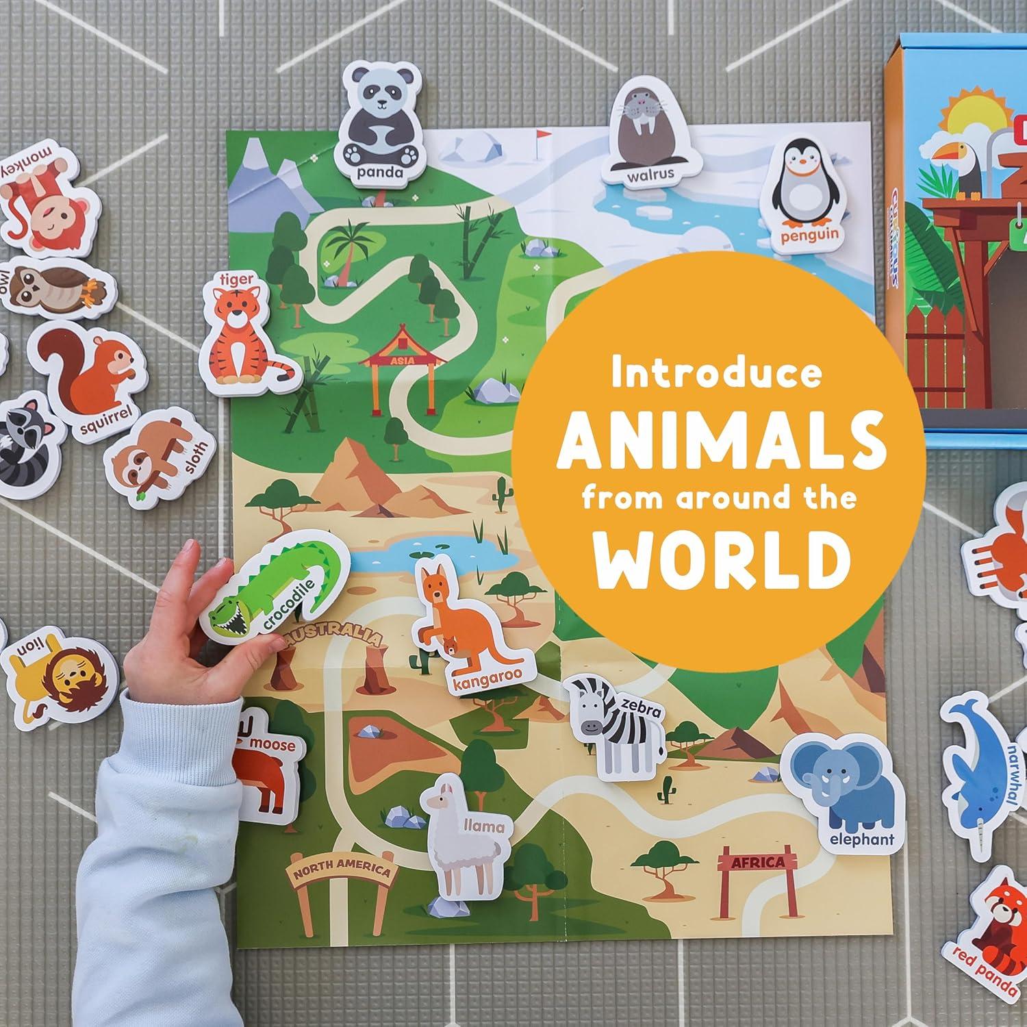 Imanes de Refrigerador Educativos Curious Columbus - Animales