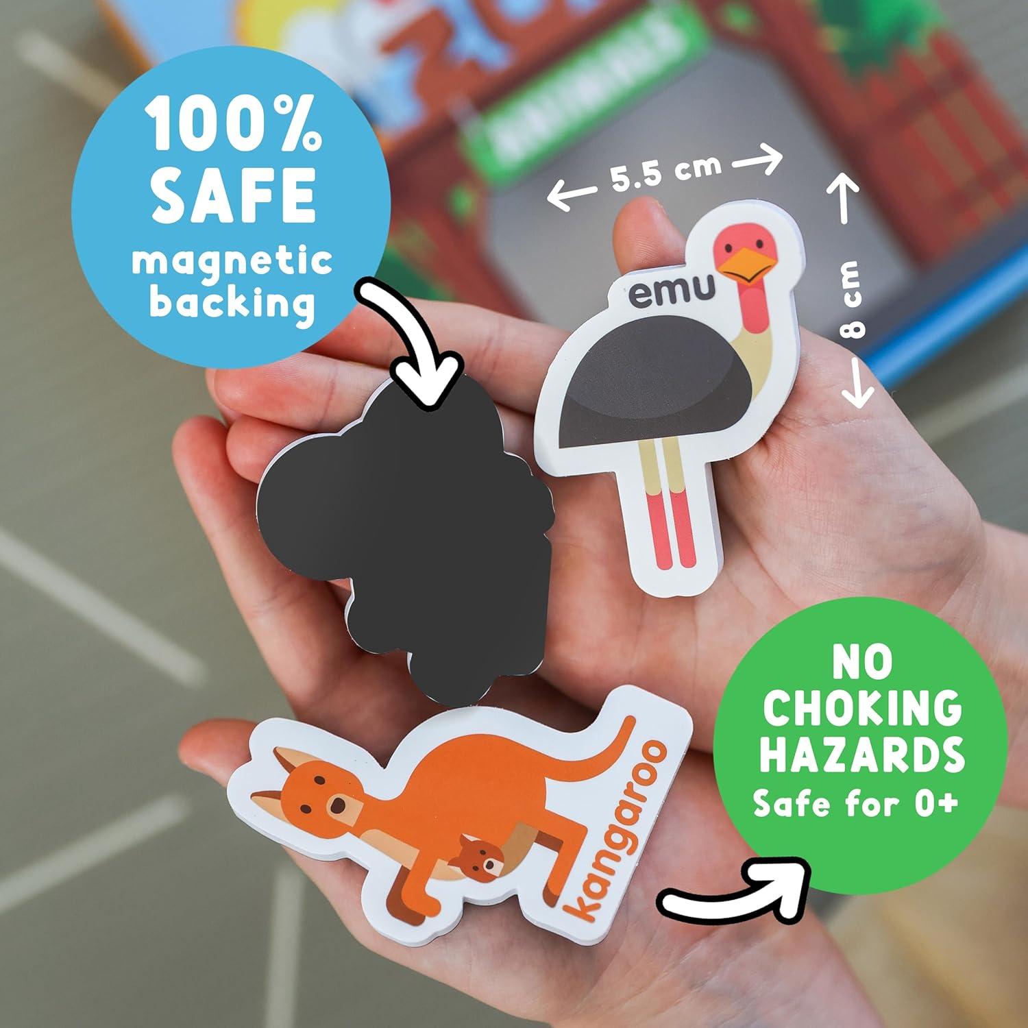 Imanes de Refrigerador Educativos Curious Columbus - Animales