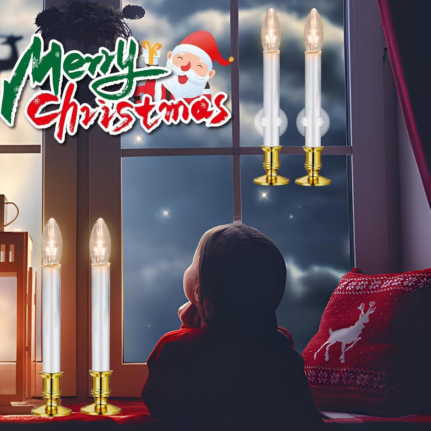 Paquete de 6 Bombillas LED C26 E12 3V Luz Blanca Cálida