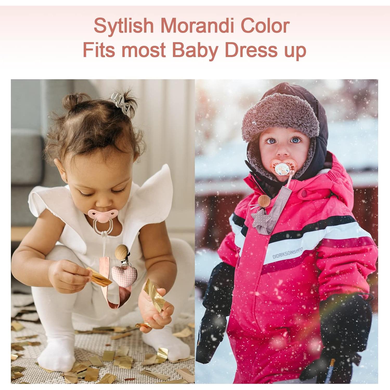 Clips para Chupetes Little World - Paquete de 5 Unidades