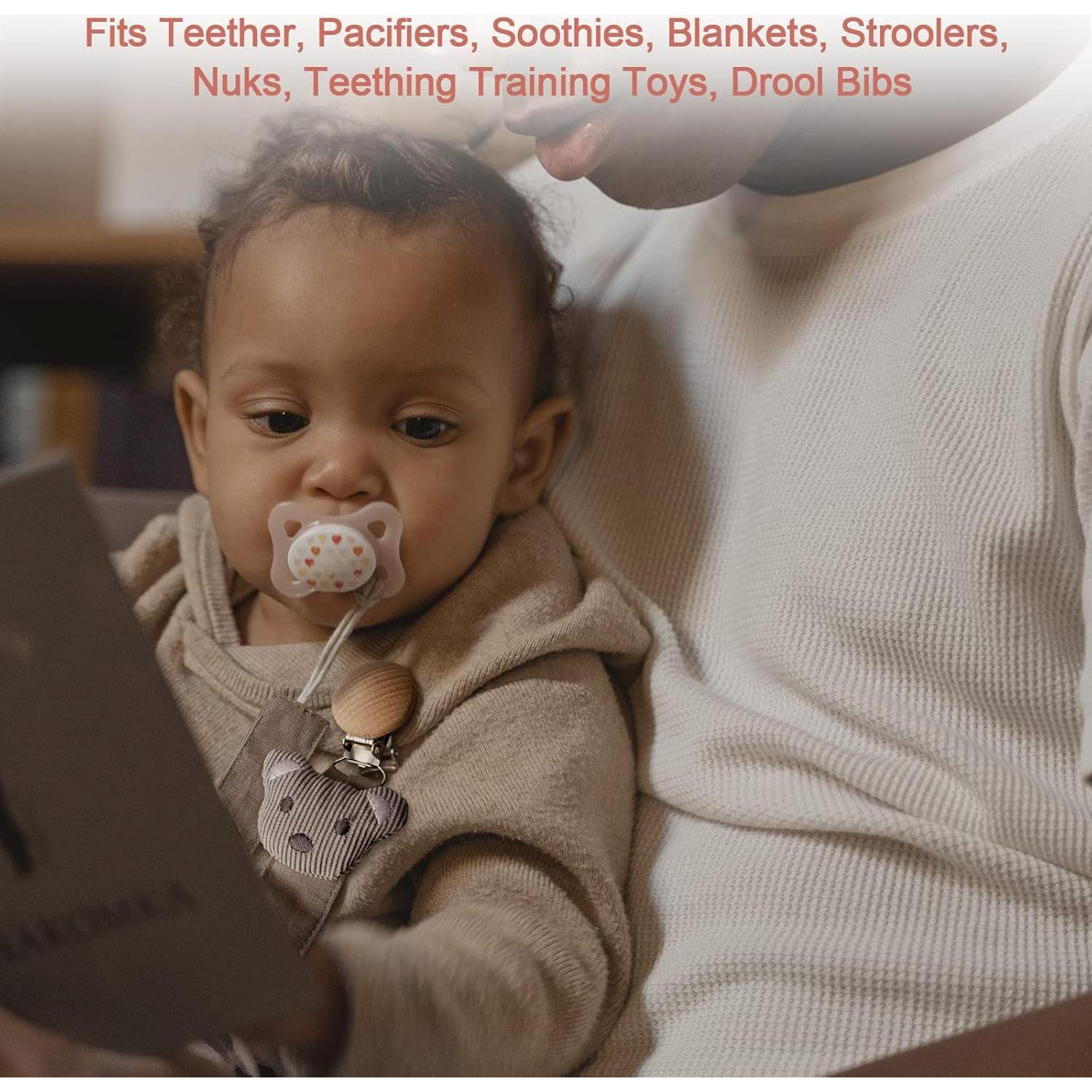 Clips para Chupetes Little World - Paquete de 5 Unidades