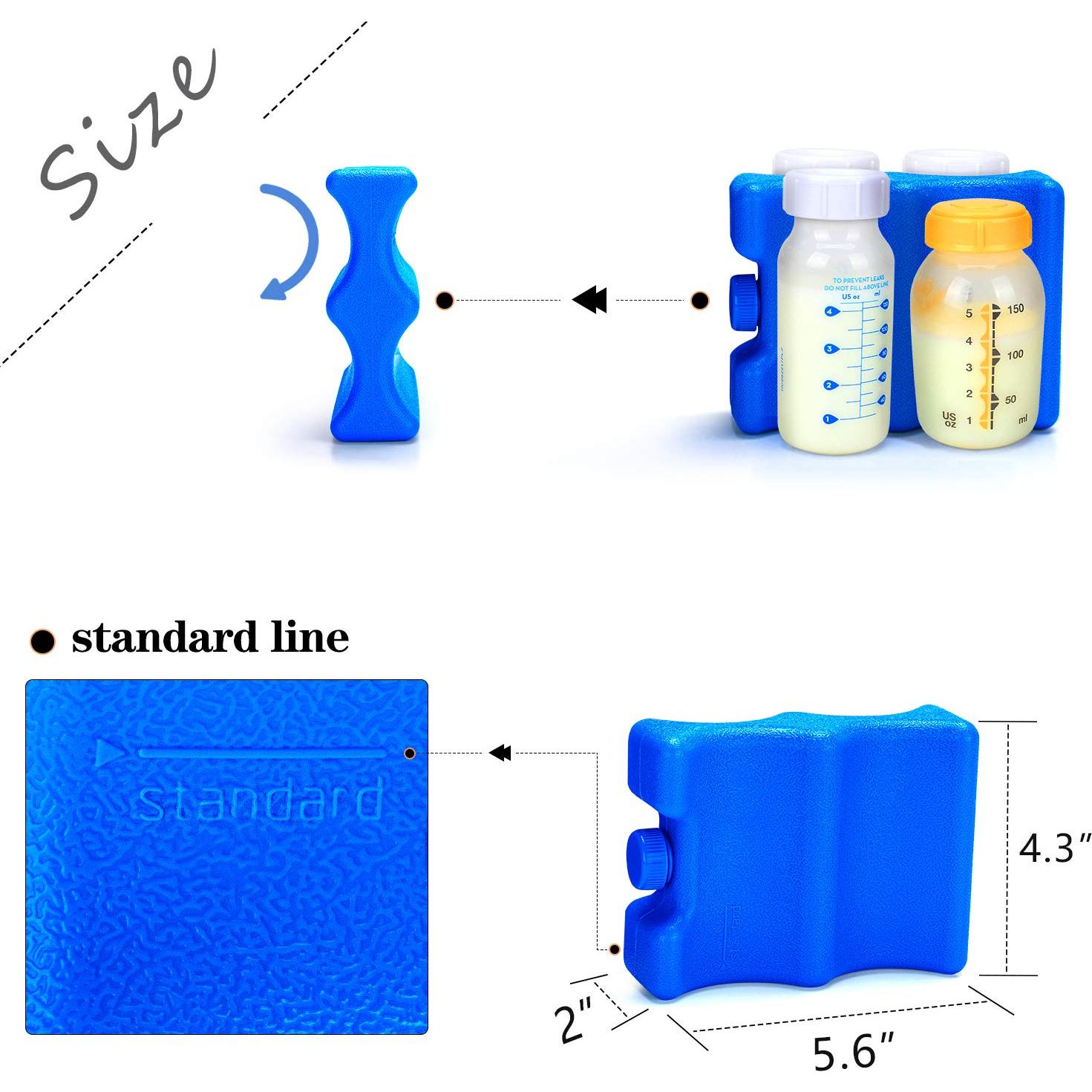 Paquete de Hielo Reutilizable Luxja para Leche Materna - 2 Piezas