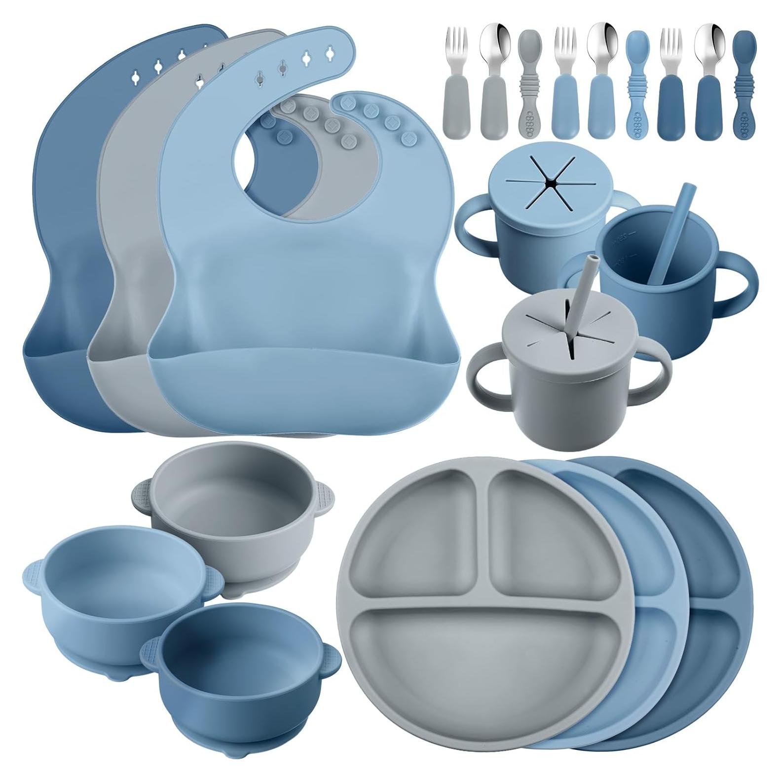 Conjunto de Alimentación de Silicona Yinder 24 Piezas Bebés