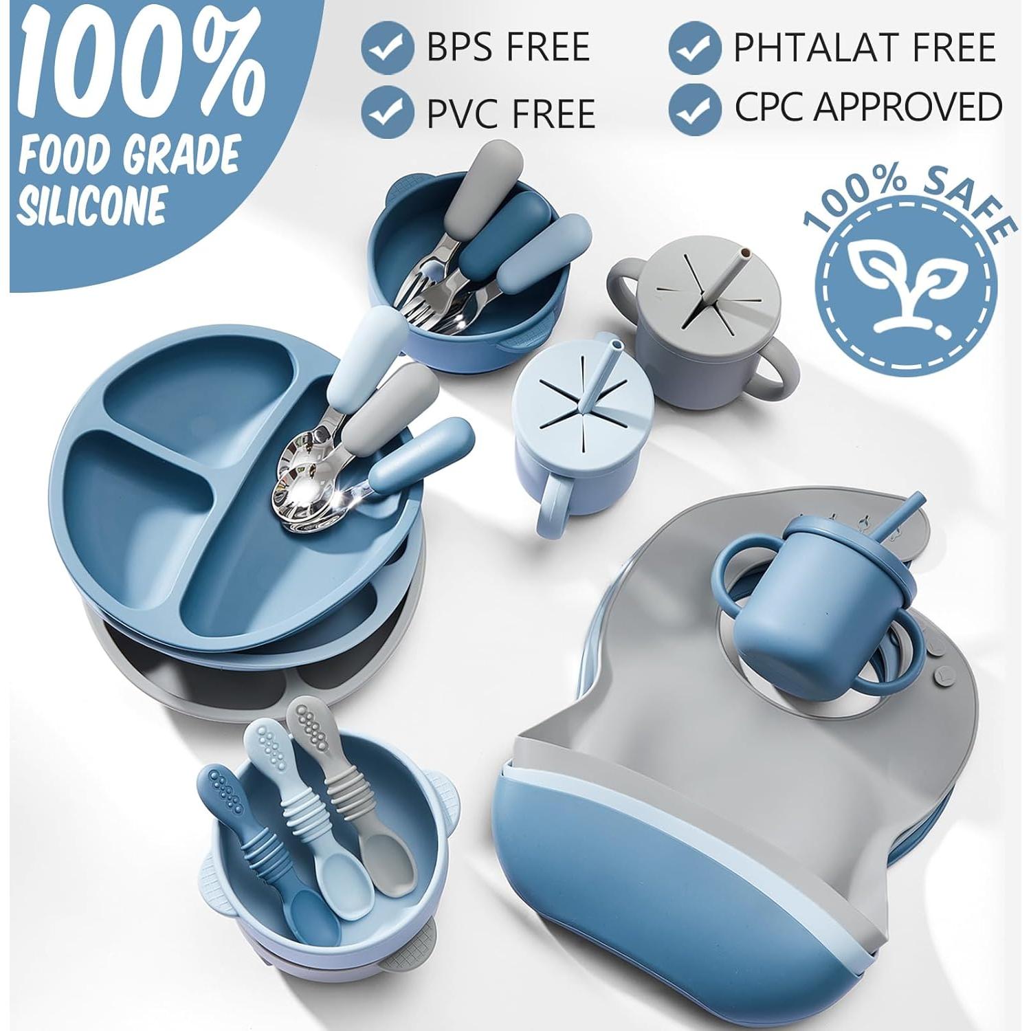 Conjunto de Alimentación de Silicona Yinder 24 Piezas Bebés