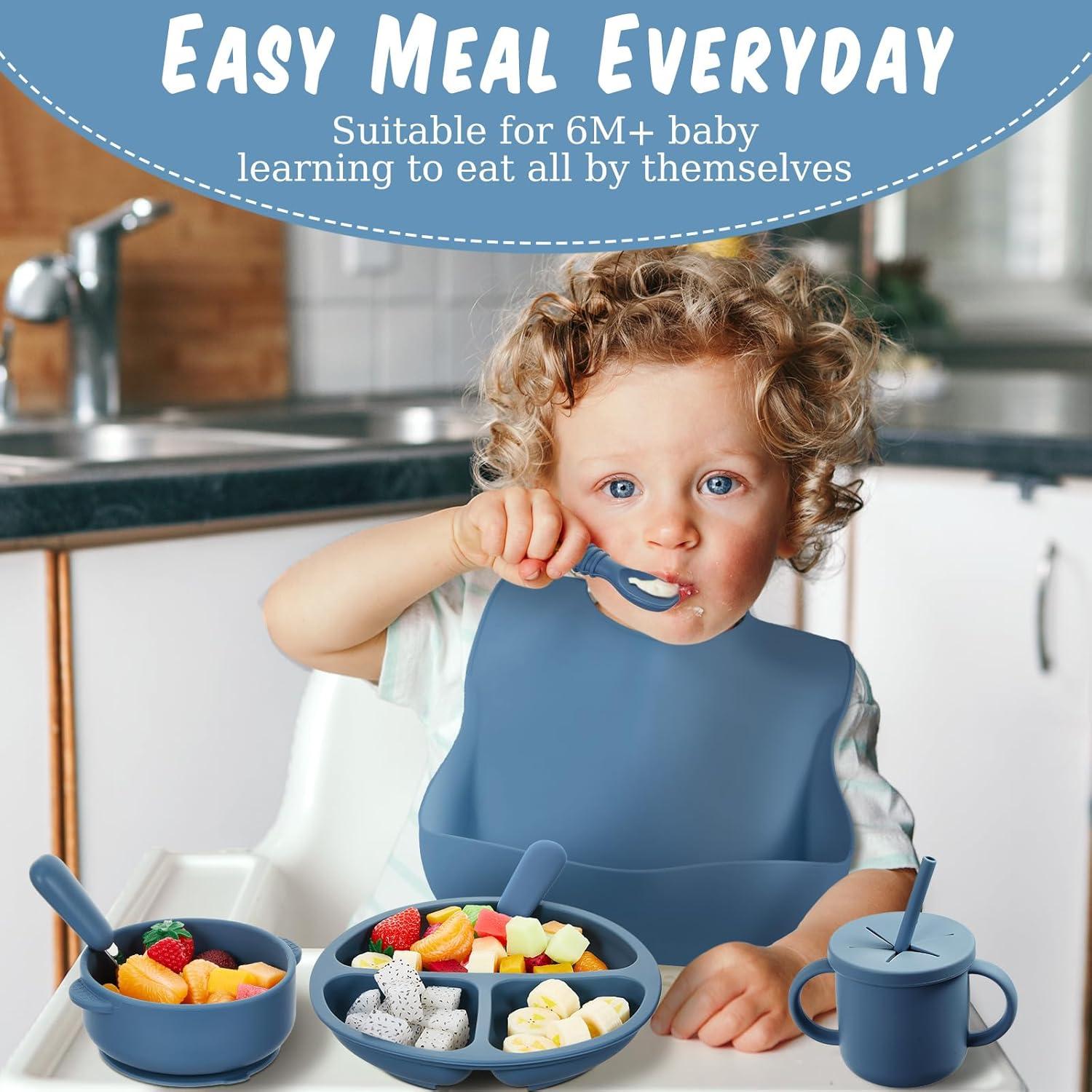 Conjunto de Alimentación de Silicona Yinder 24 Piezas Bebés