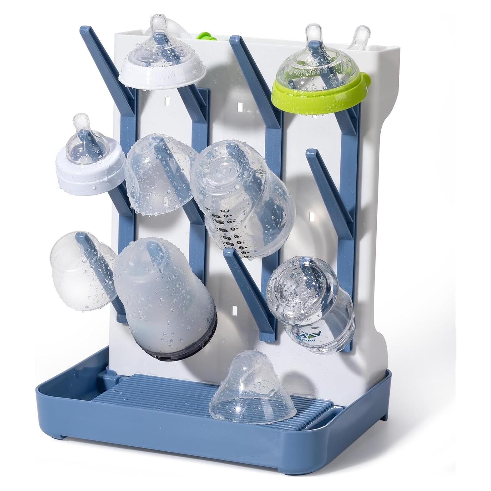 Soporte de Secado Vertical de Botellas Dersyer Azul