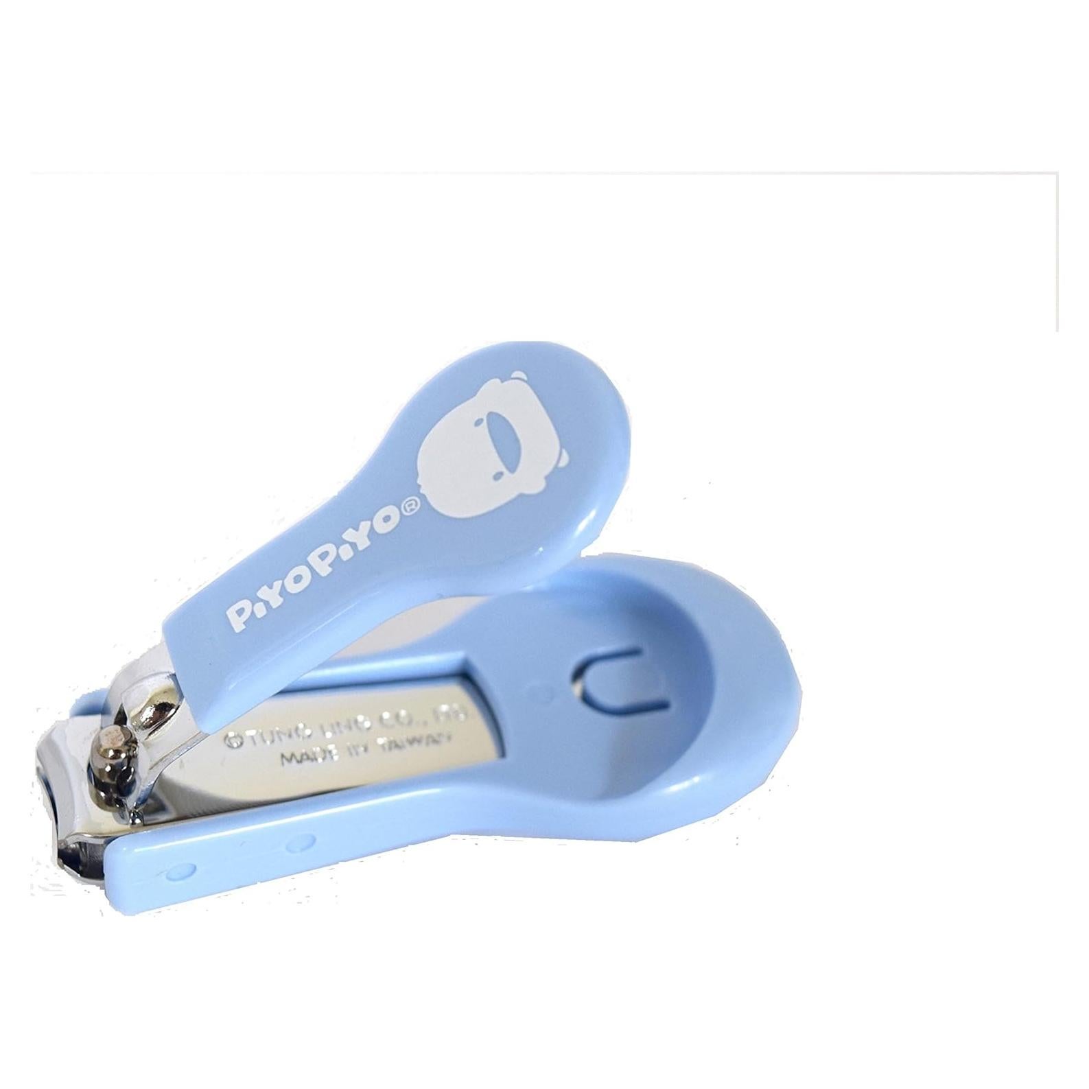 Cortauñas Piyo Piyo para Bebé Azul - Acero Inoxidable Ergonómico