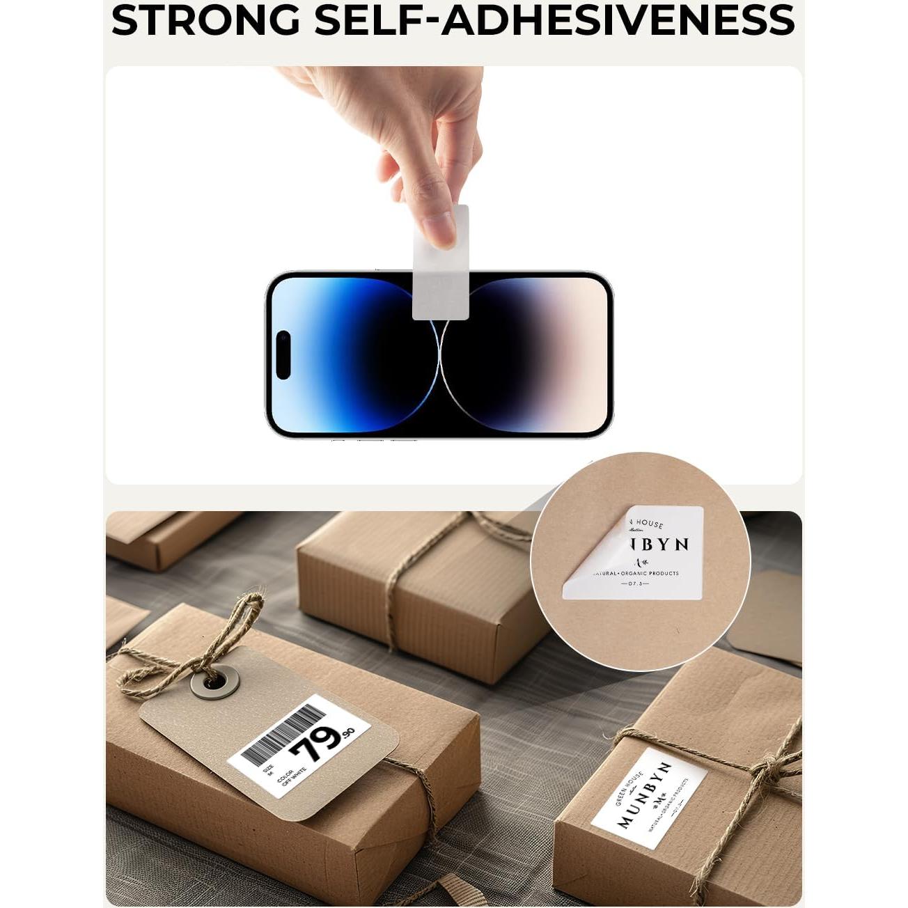 Etiquetas Térmicas MUNBYN 50,8x25,4mm 1000 Hojas Rollo