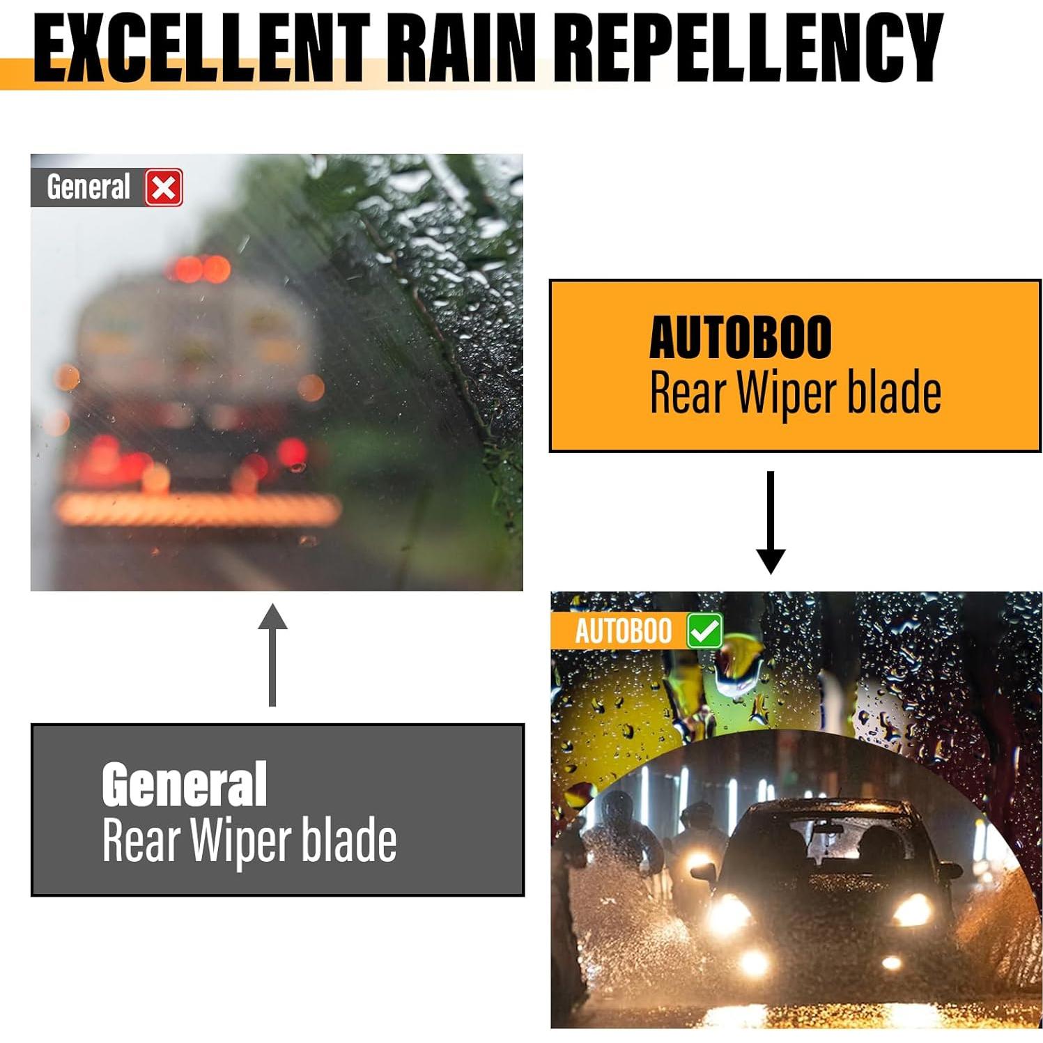 Hoja Limpiaparabrisas Trasero AUTOBOO 25.4 cm para Honda y Mitsubishi