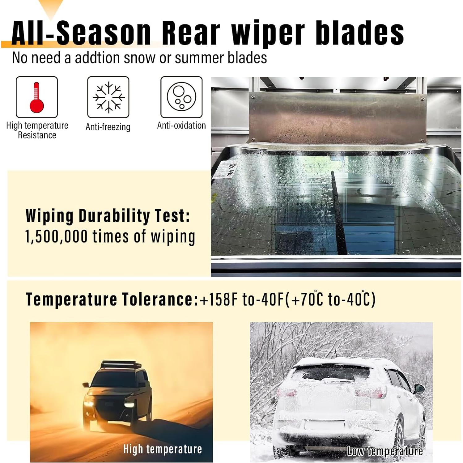 Hoja Limpiaparabrisas Trasero AUTOBOO 25.4 cm para Honda y Mitsubishi