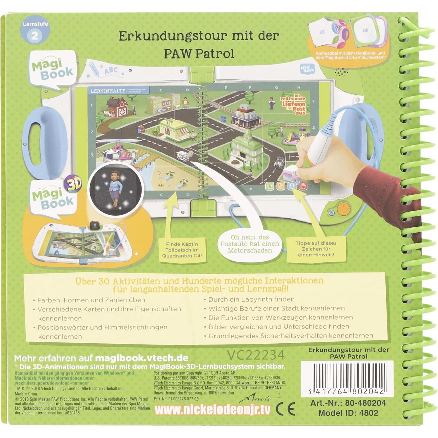 Vtech 80-480204 Lernstufe 2 - Erkundungstour mit der PAW Patrol MagiBook Learning Books, Multicoloured