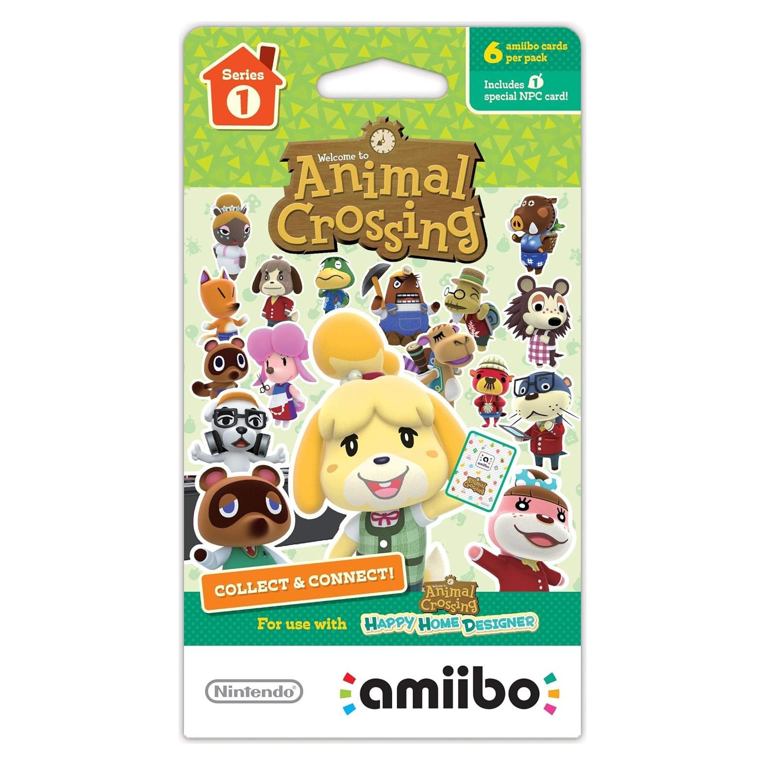 Paquete de 6 Cartas Amiibo Animal Crossing - Nintendo