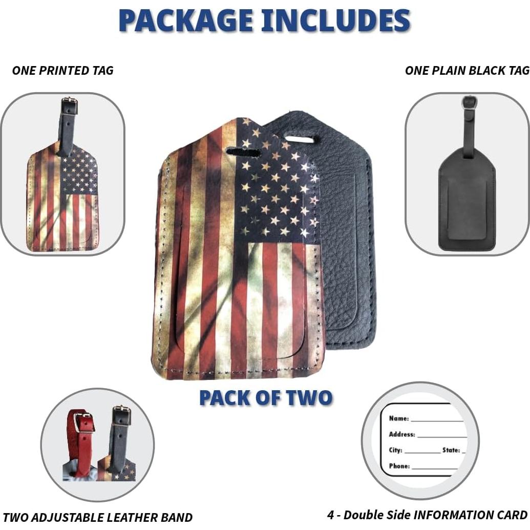 Etiqueta de Equipaje de Cuero Genuino Mulch - Paquete de 2 Vespa Antigua