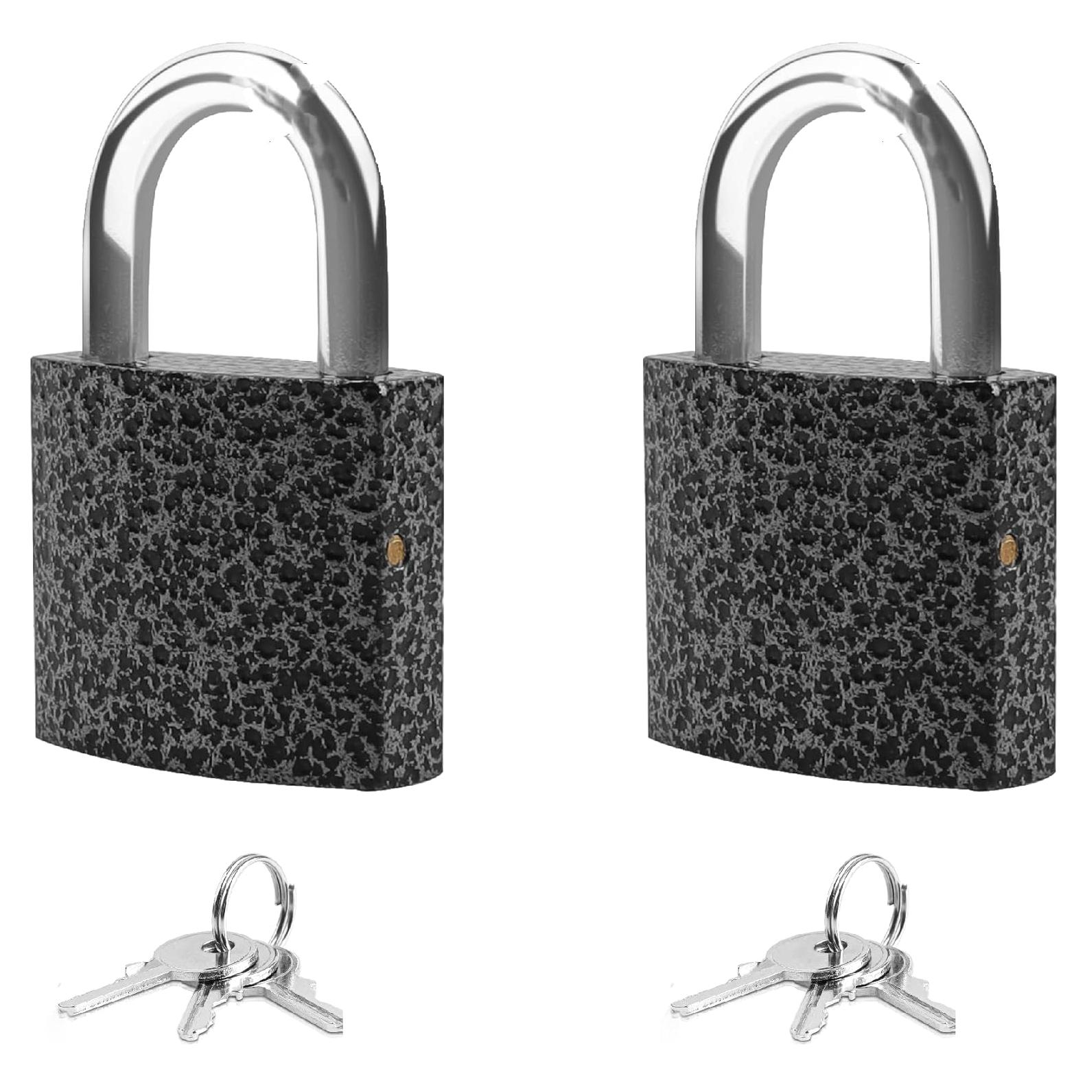 Paquete de 2 Candados con Llave XFJSAK 30mm Negro