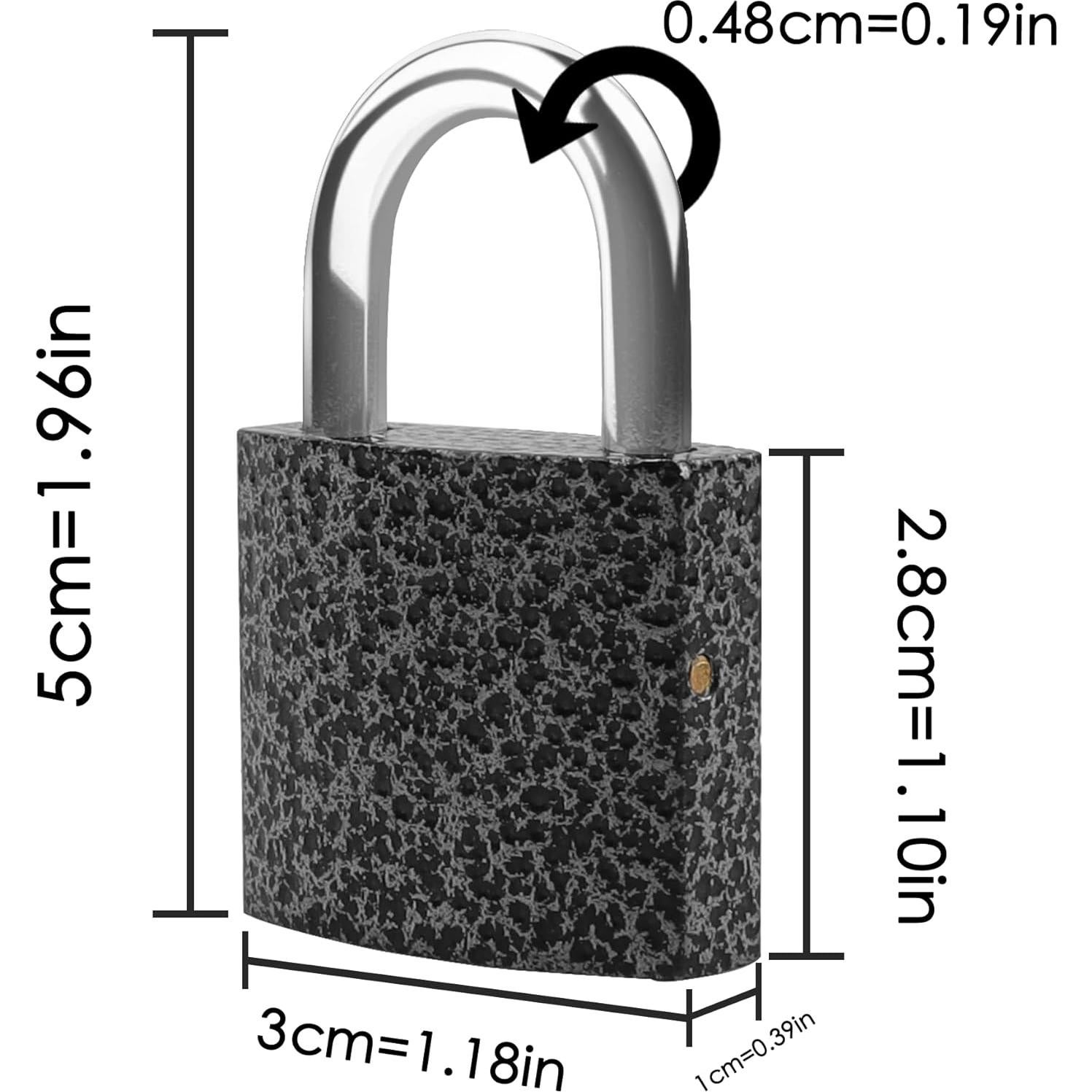 Paquete de 2 Candados con Llave XFJSAK 30mm Negro