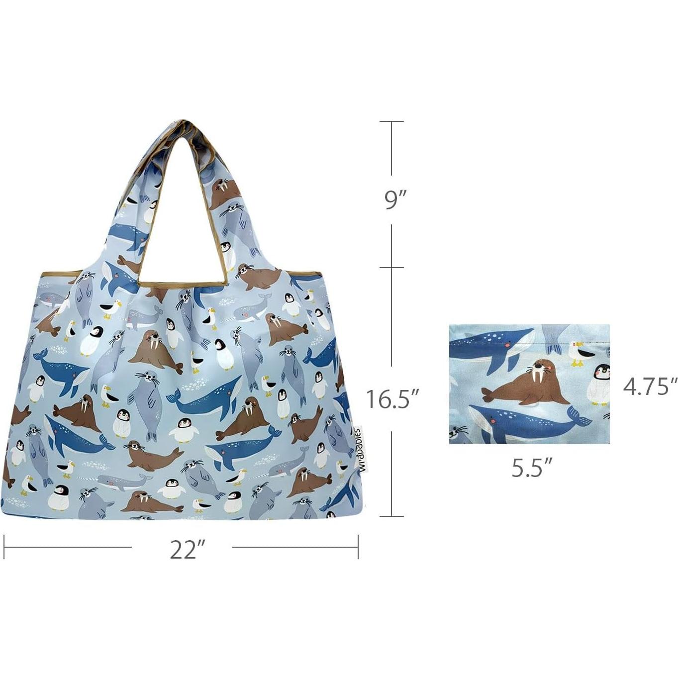 Bolsas Reutilizables de Nylon Plegables Allydrew Grandes 55.88x41.91cm