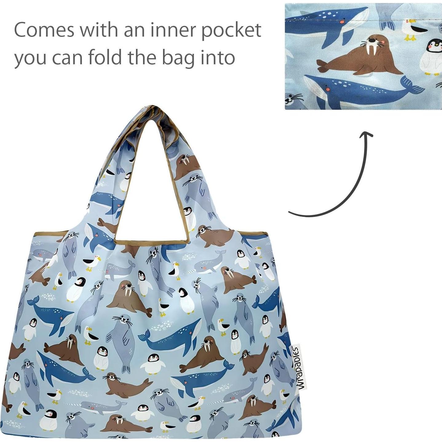 Bolsas Reutilizables de Nylon Plegables Allydrew Grandes 55.88x41.91cm