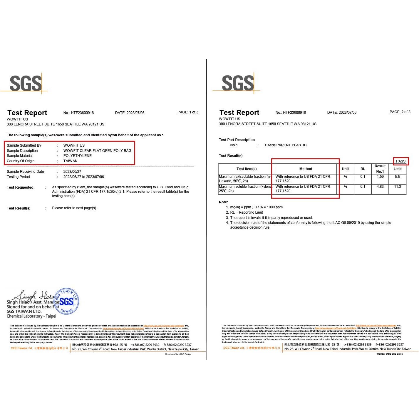 Bolsas de Plástico Planas Transparentes Wowfit 23x36 cm 100 Pcs