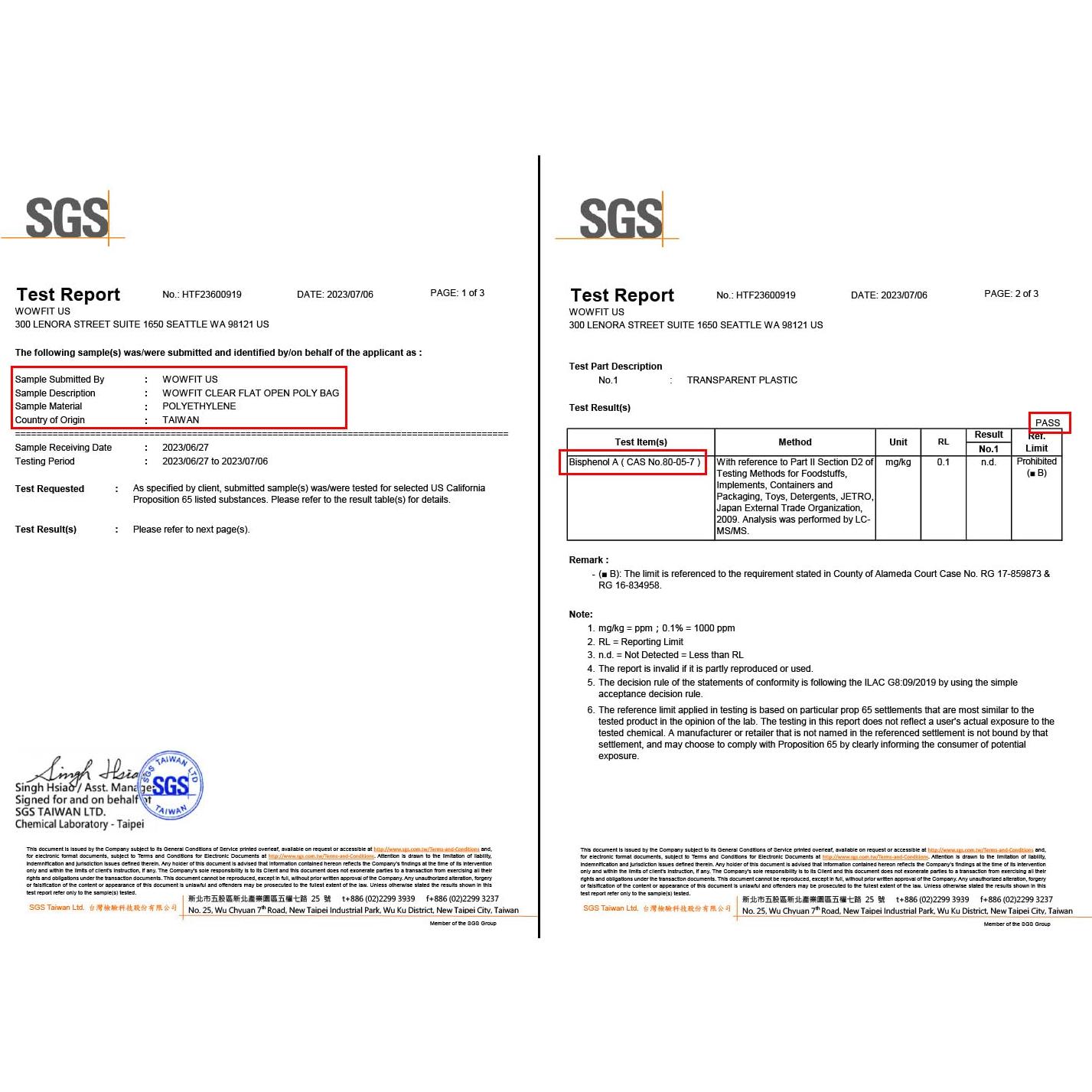 Bolsas de Plástico Planas Transparentes Wowfit 23x36 cm 100 Pcs