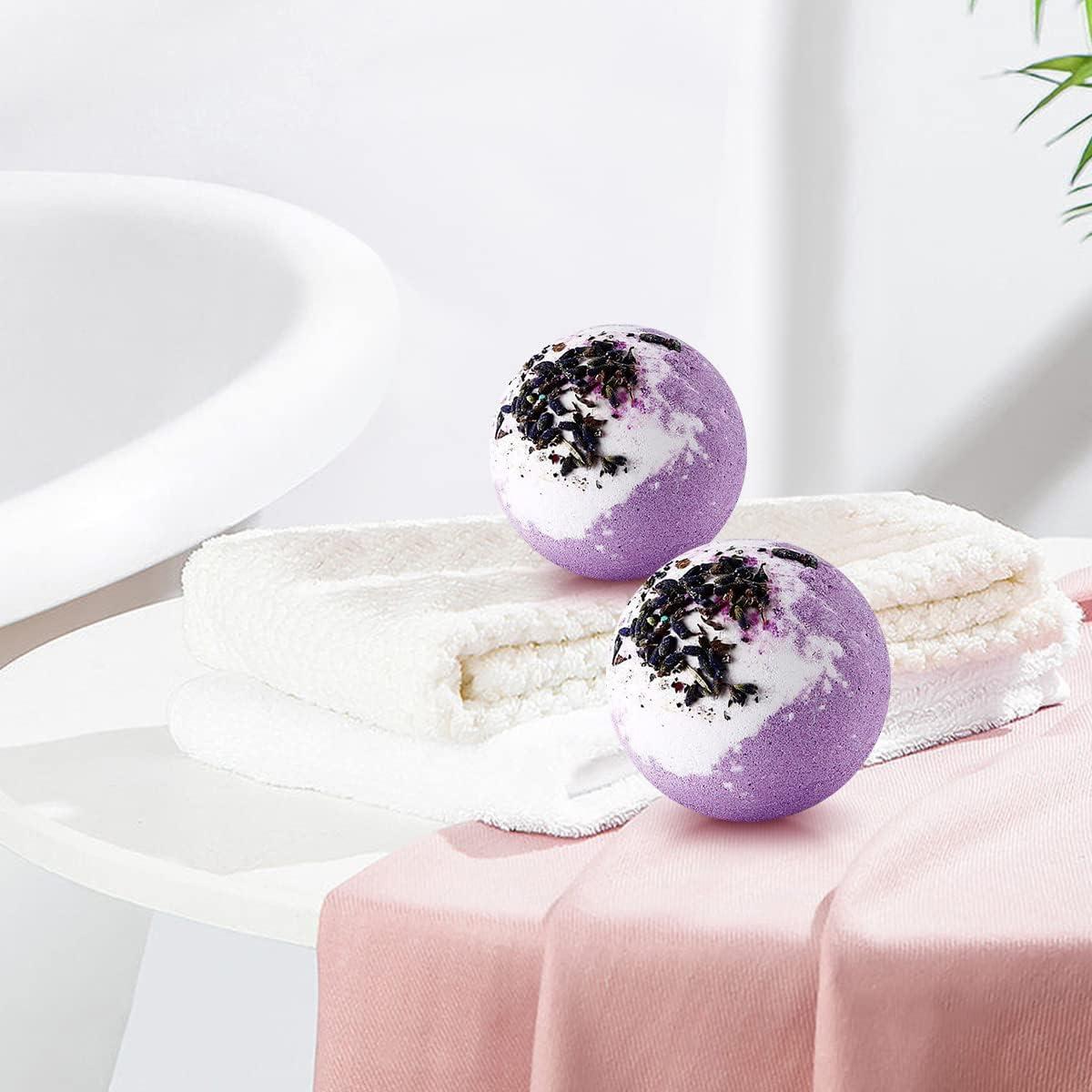 Set de 4 Bombas de Baño KASTU con Flores Secas y Lavanda