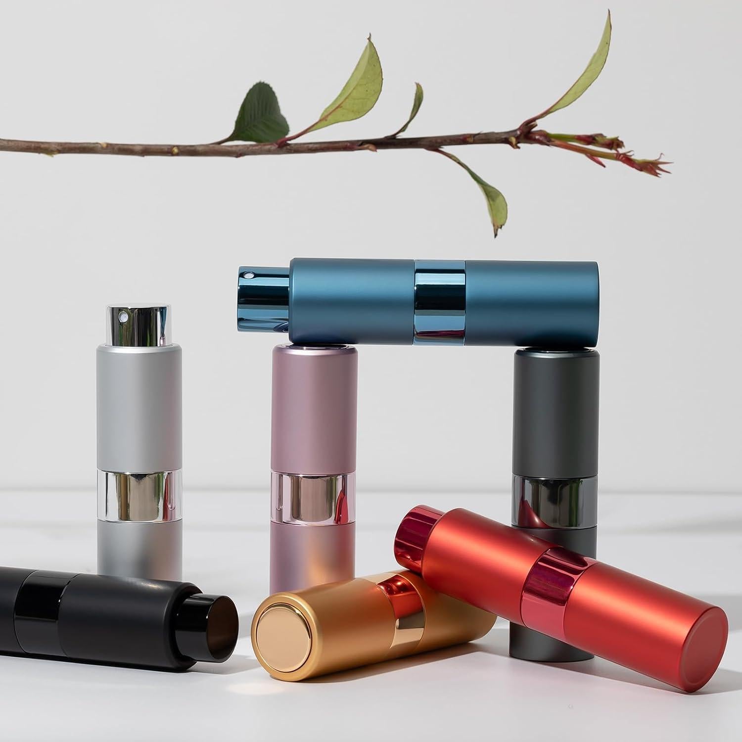 Atomizador de Perfume 20ML Owlyee Negro - 4 Piezas Reutilizables