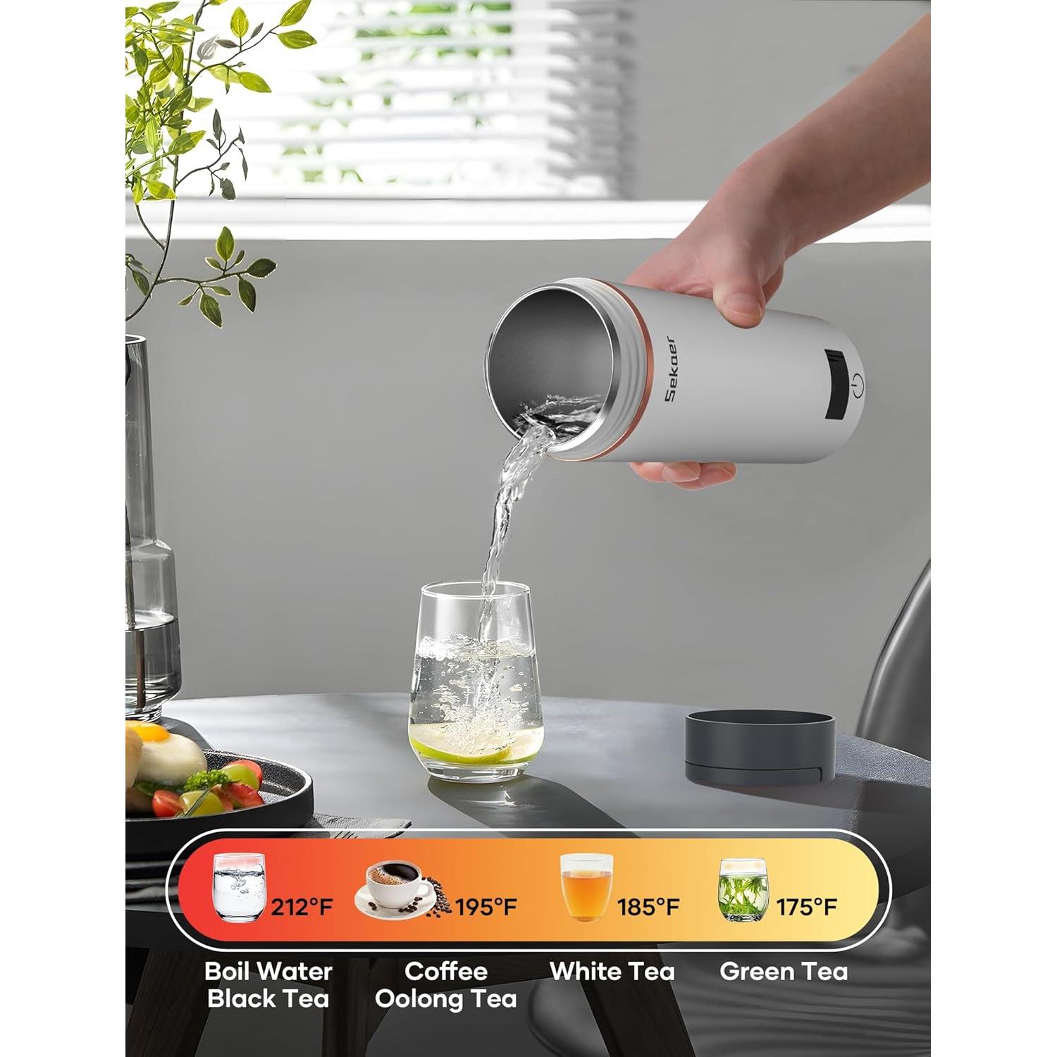 Hervidor Eléctrico Portátil Sekaer SKE-840W 400mL Acero Inoxidable