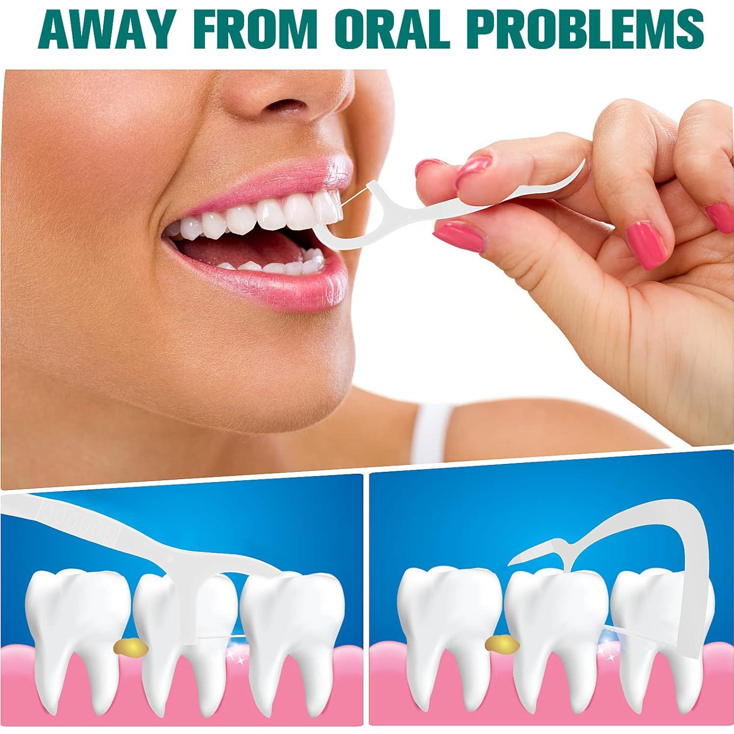 Estuche Organizador Hilo Dental Portátil WLLHYF con 10 Palillos