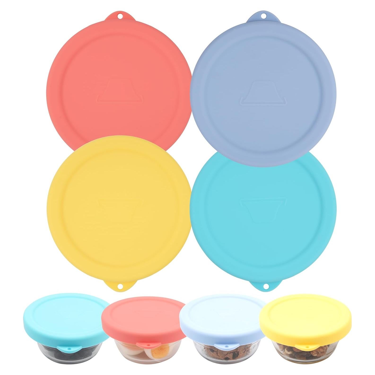 4 Tapas de Silicona Viotiin para Tazas de Cristal 6oz