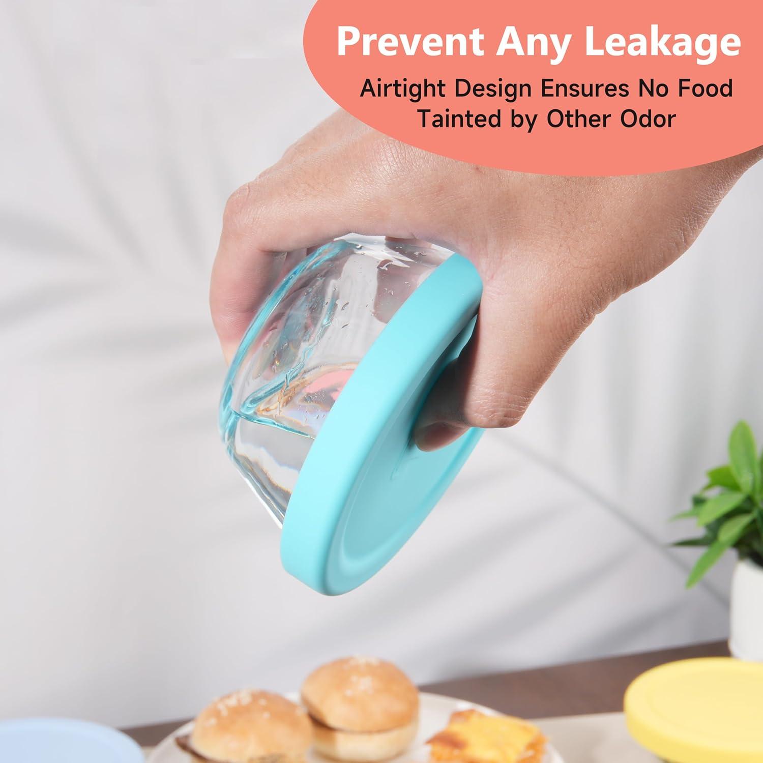 4 Tapas de Silicona Viotiin para Tazas de Cristal 6oz