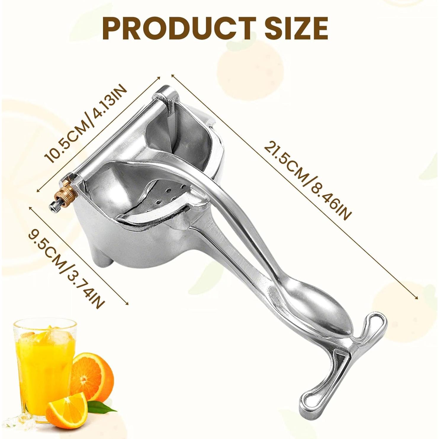 Lemon Squeezer Stainless Steel Citrus Juicer, Large Manual Citrus Press Juicer and Lime Squeezer, Heavy Duty Handheld Lemon Juicers, Kitchen Tool (1PC)