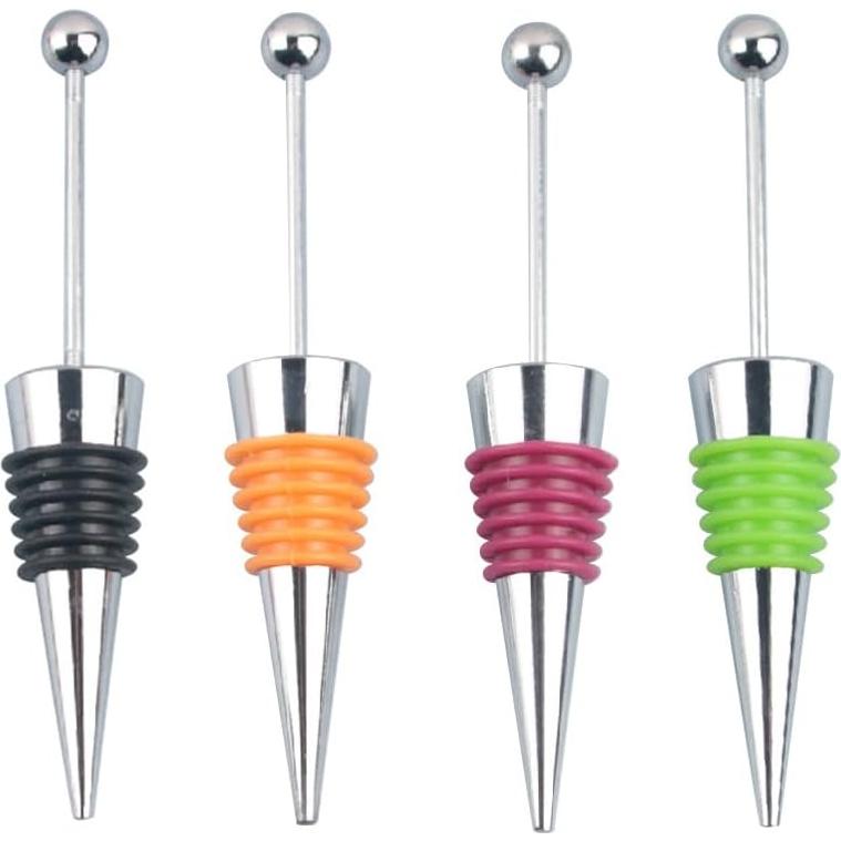 Tapones de Vino Reutilizables Adonisaon - Paquete de 4 Decorativos